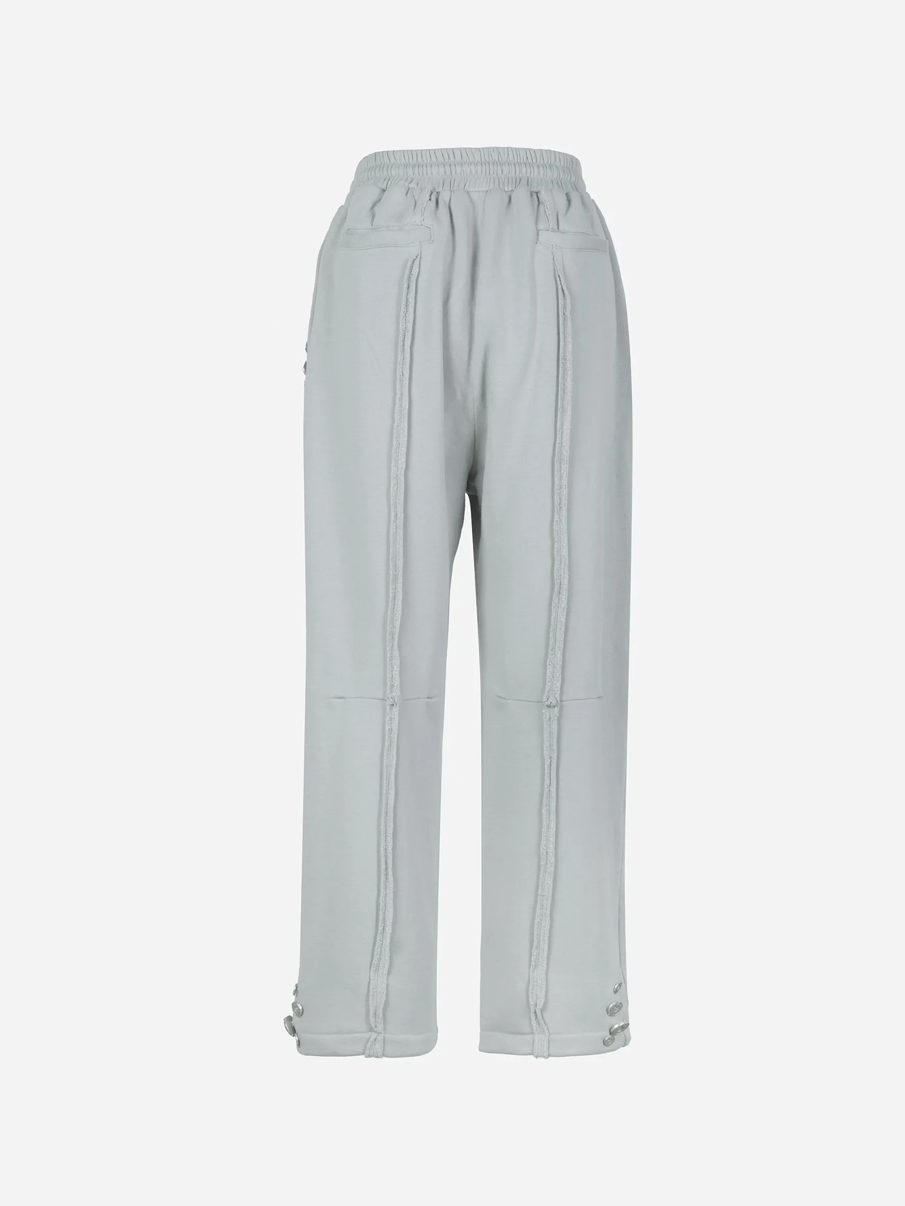 004 - Raw Edge Wide Leg Sweat Pants