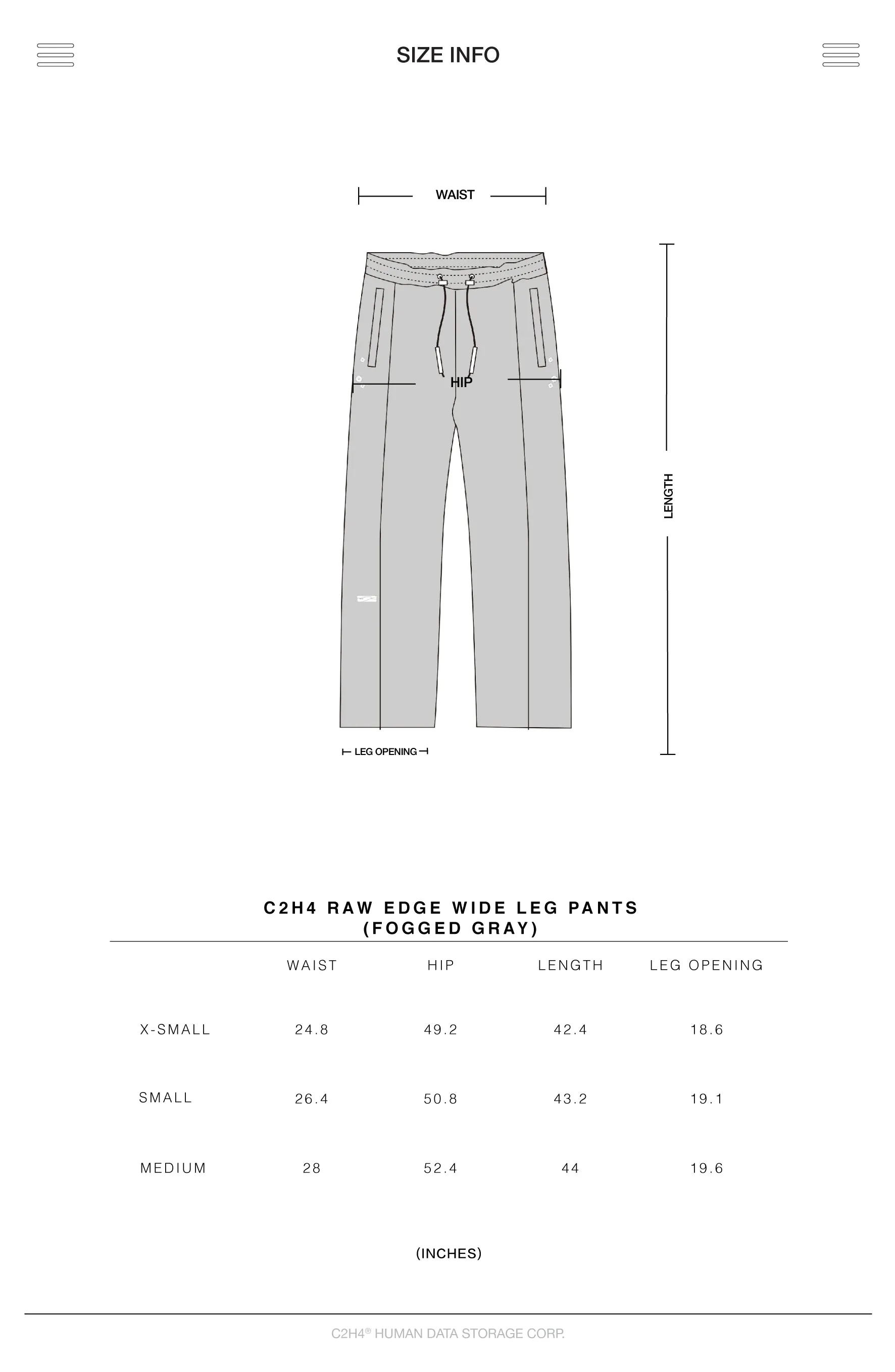 004 - Raw Edge Wide Leg Sweat Pants