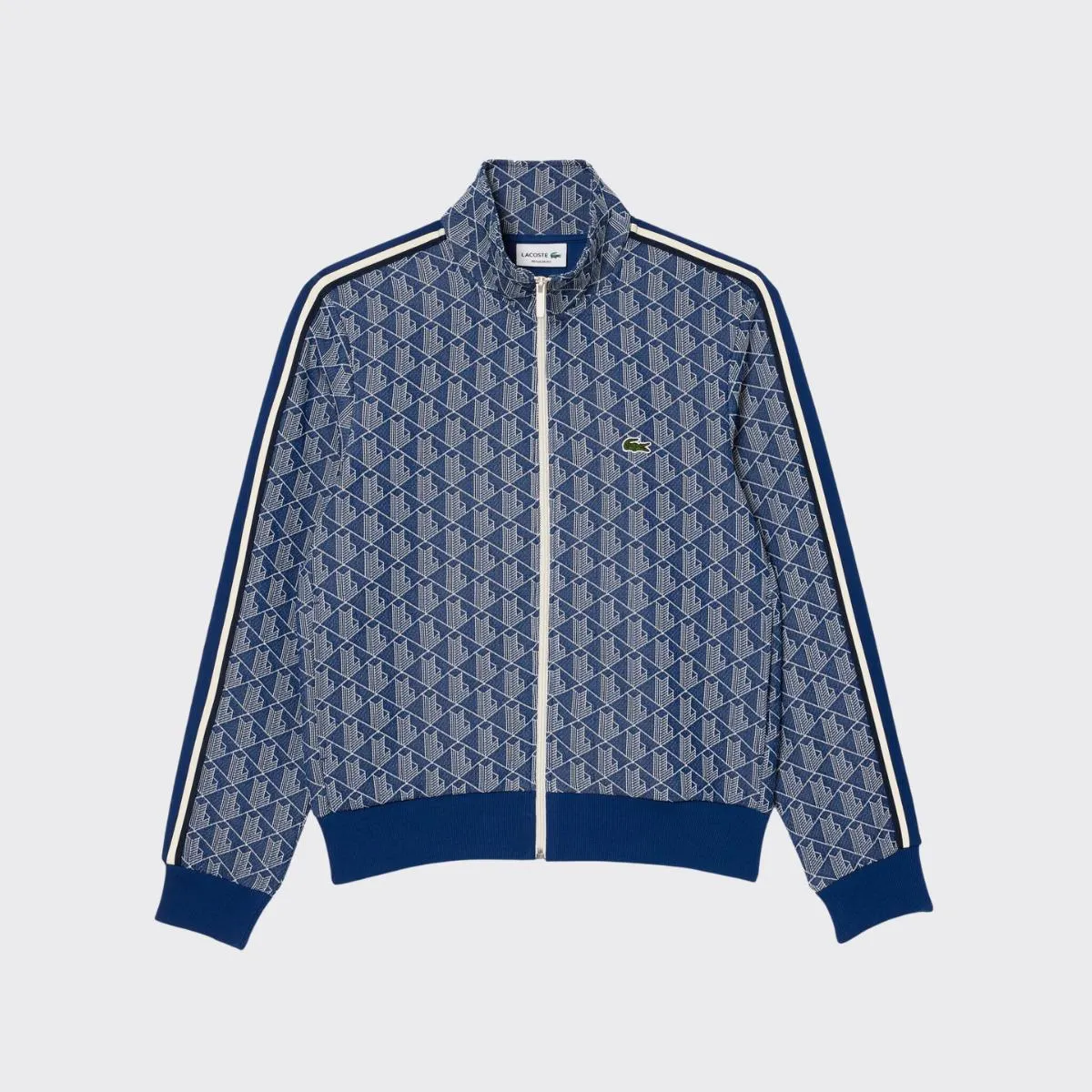 03375 Lacoste Paris Jacquard Monogram Zipper