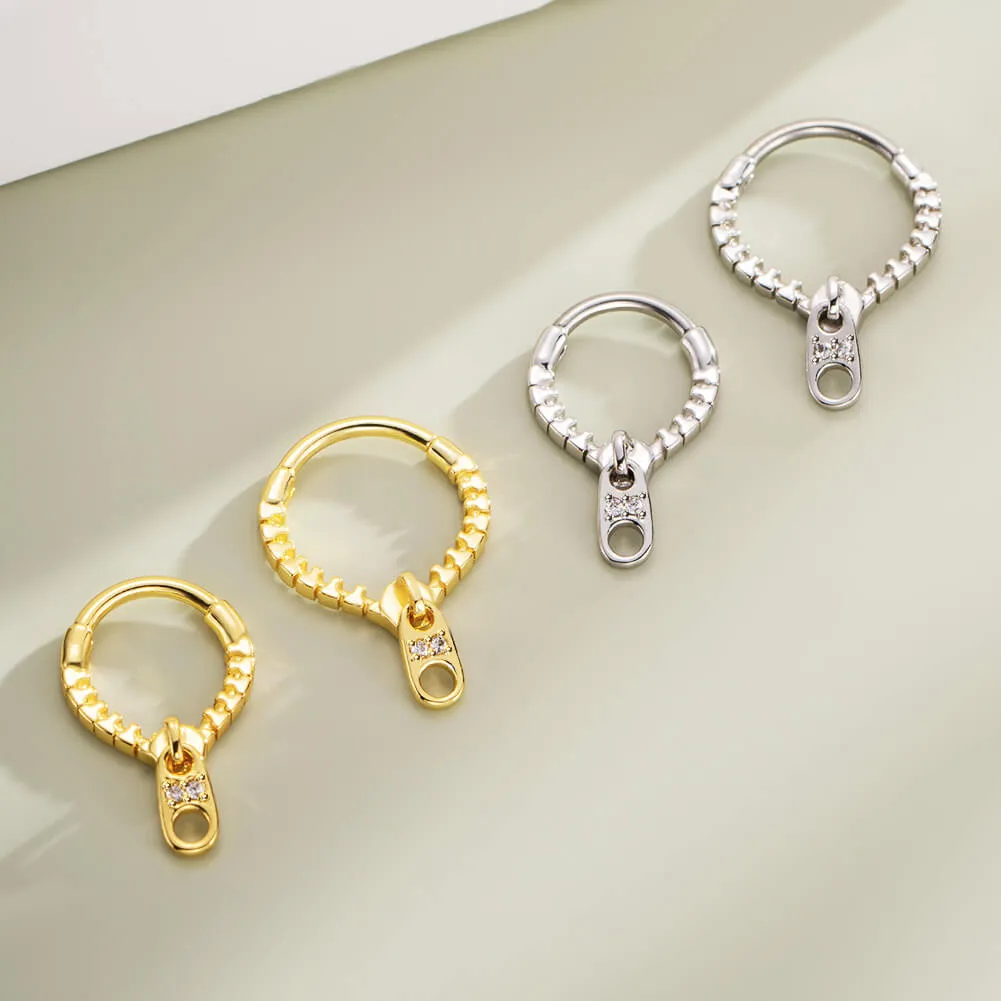 16G Zipper Style Clicker Septum Ring