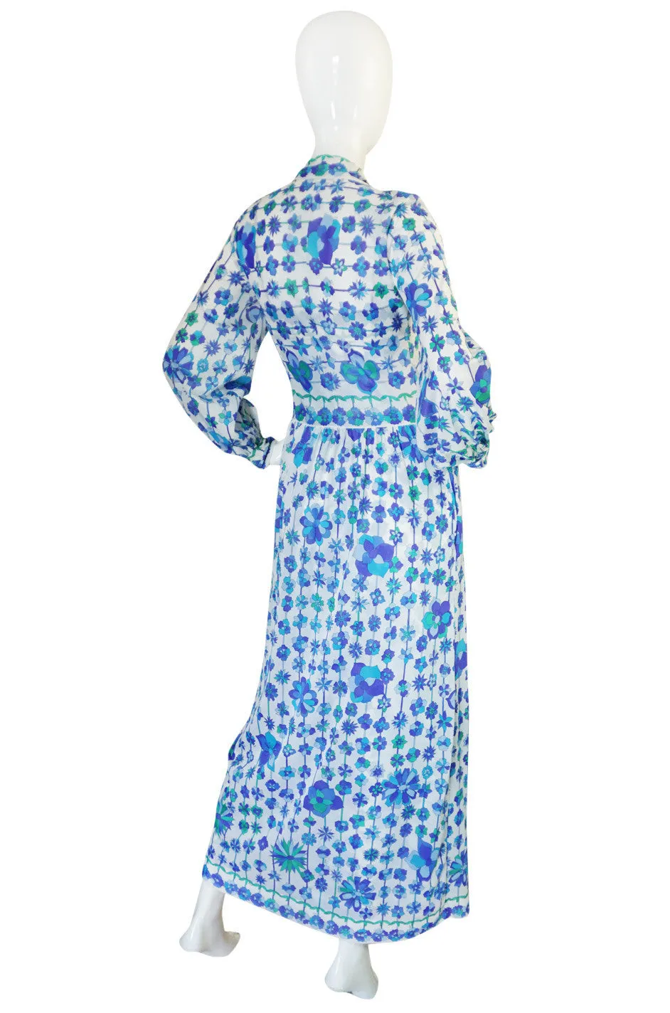 1960s Emilio Pucci Formfit Rogers Floral Print Dress Set