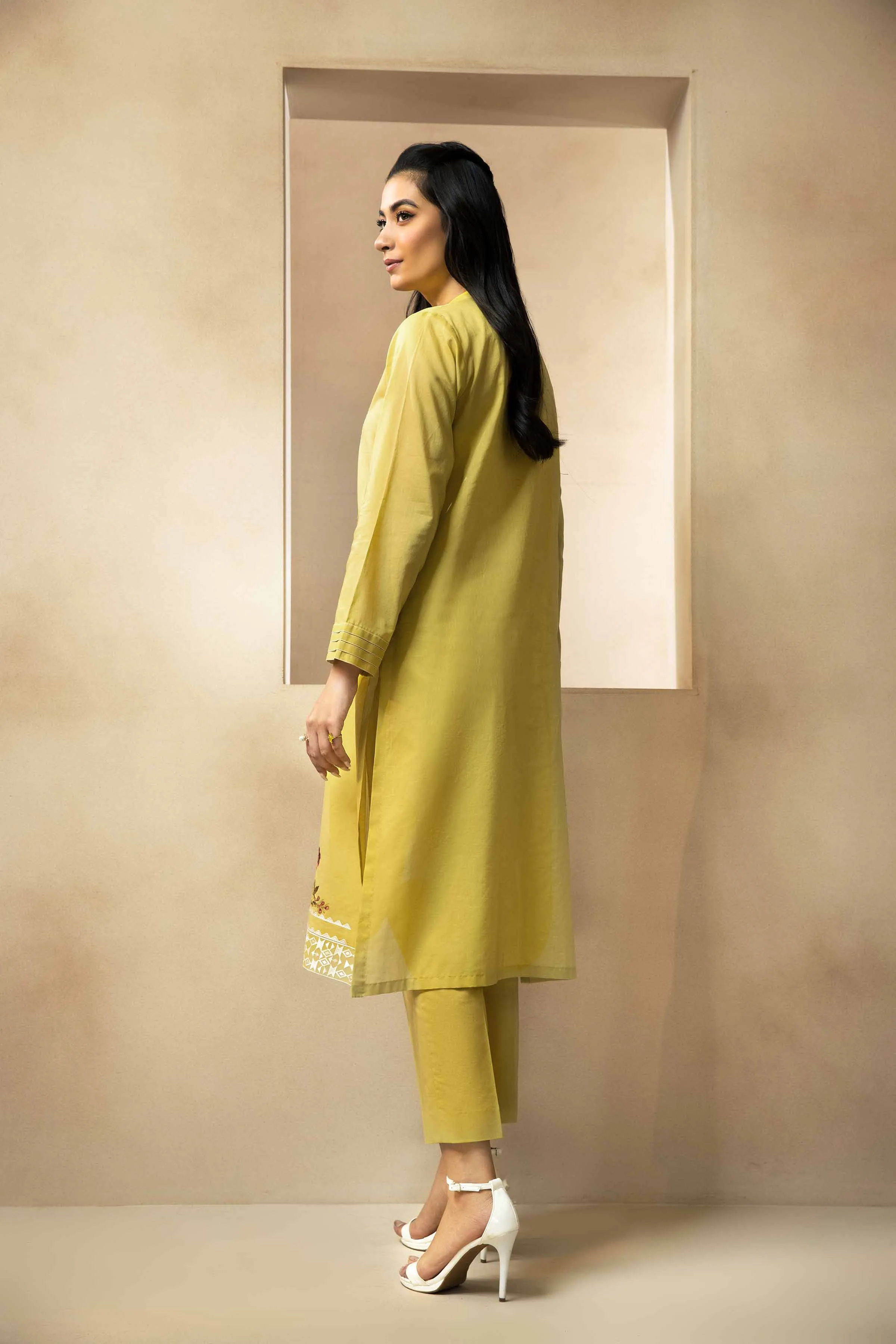 2 Piece - Dyed Embroidered Suit - 42301027