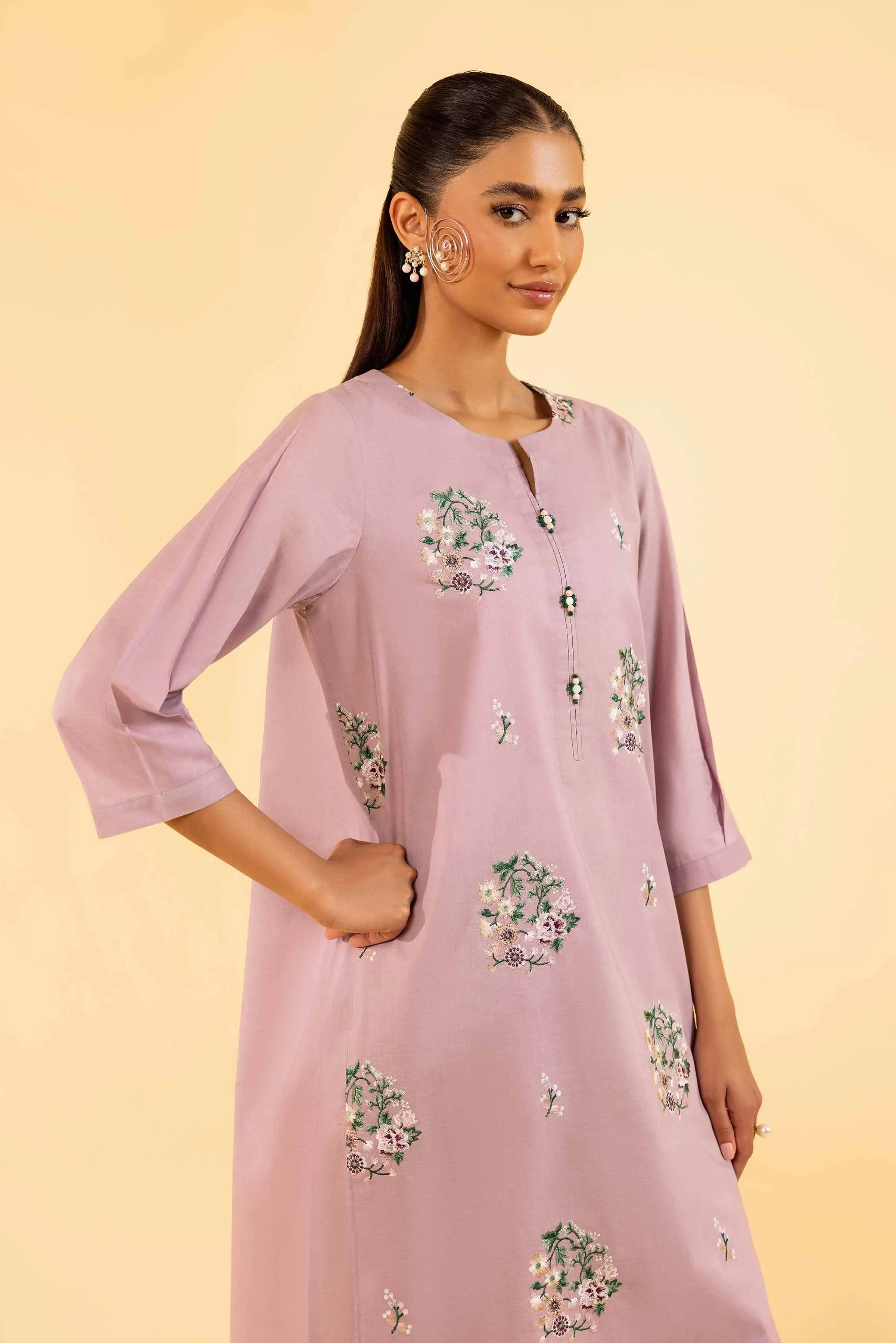 2 Piece - Dyed Embroidered Suit - 42401065