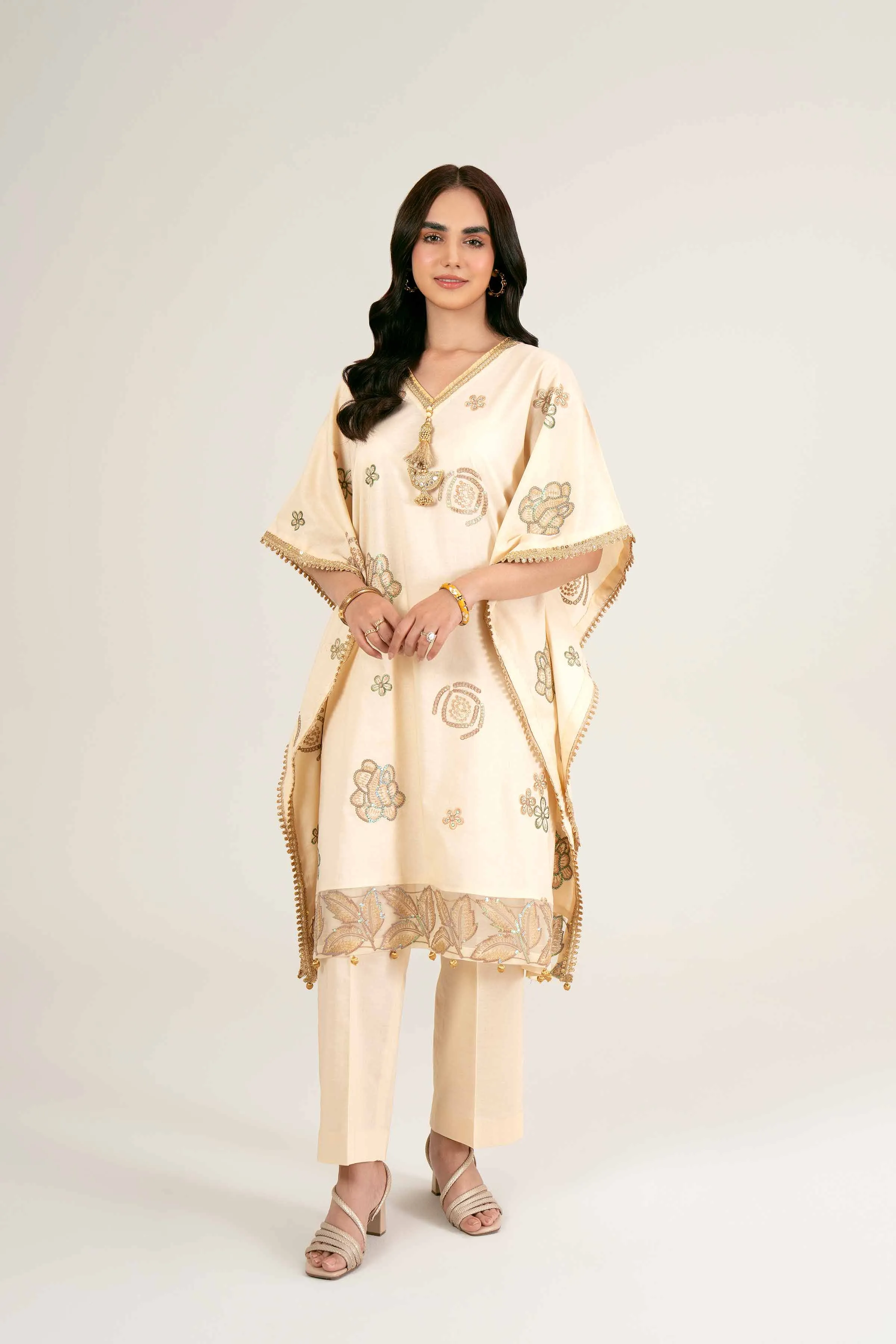 2 Piece - Dyed Embroidered Suit - 42401956