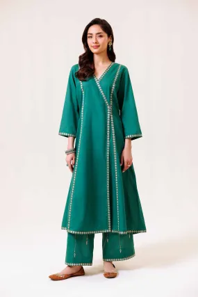 2 Piece - Embroidered Suit - KPS24-24