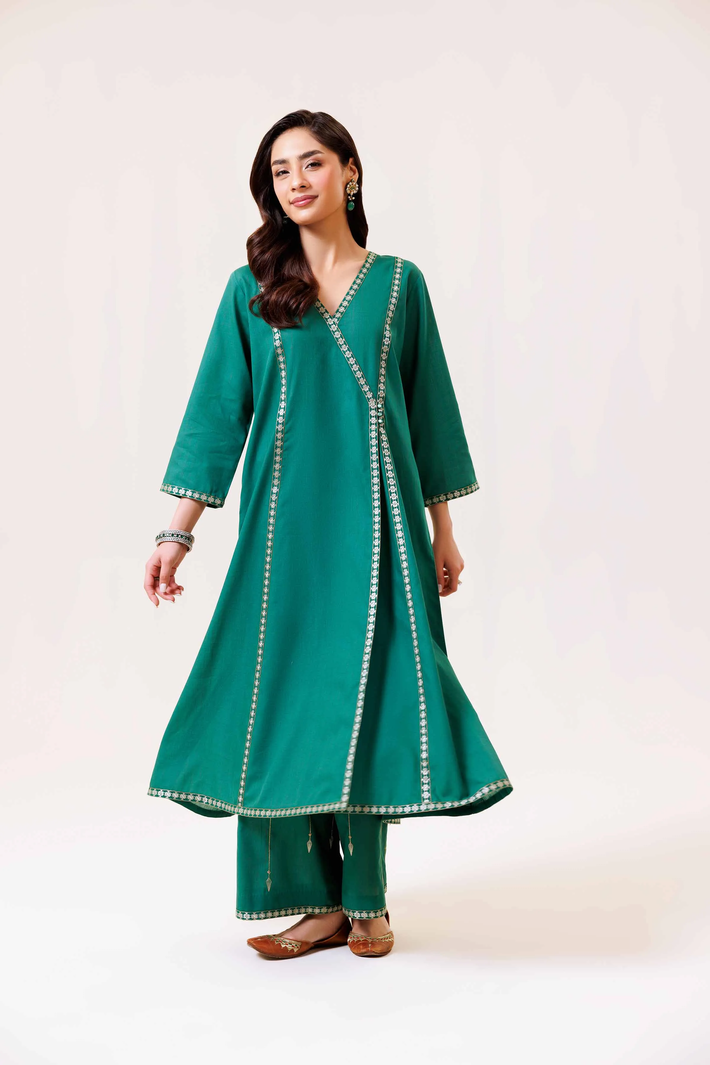 2 Piece - Embroidered Suit - KPS24-24