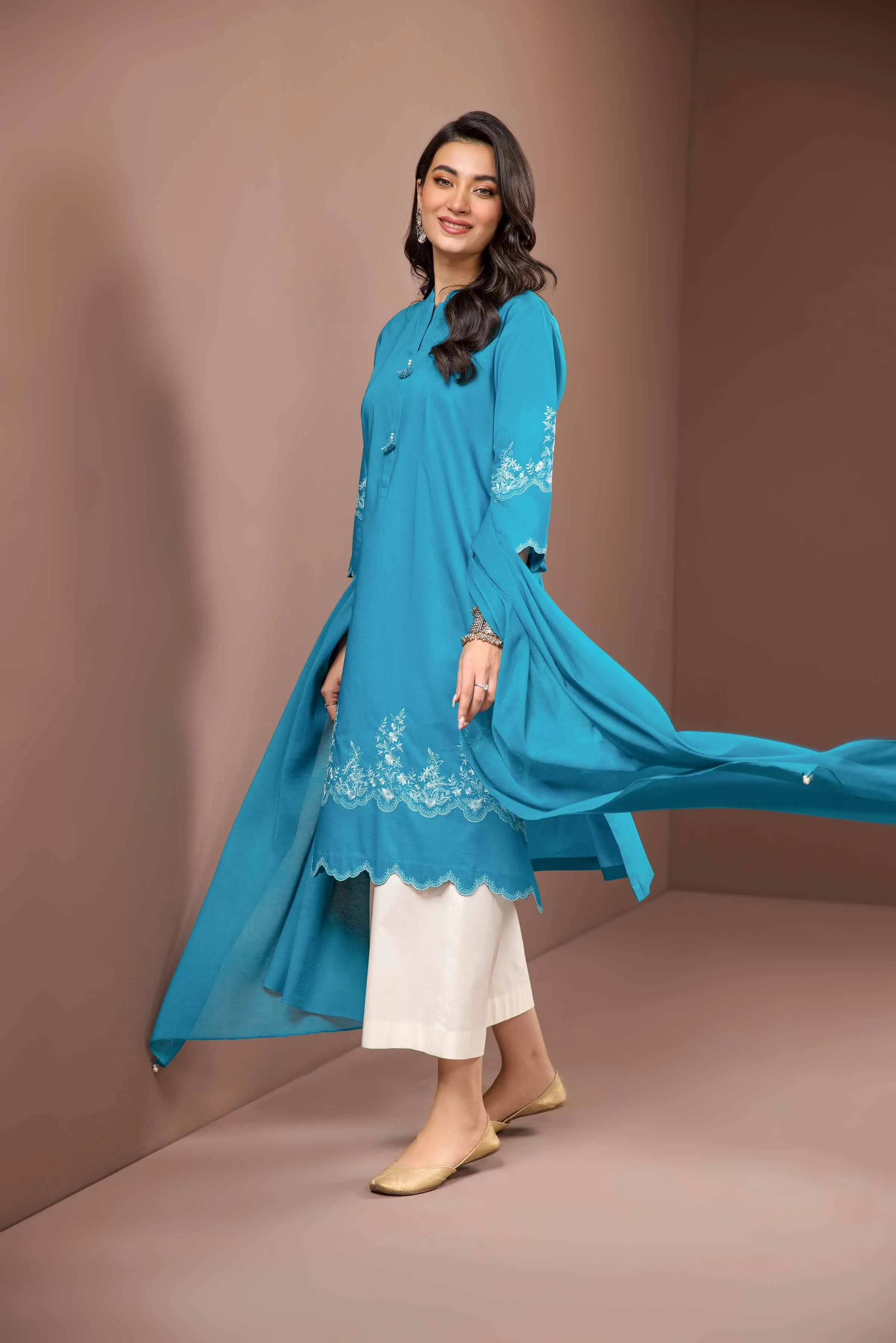 2 Piece - Embroidered Suit - PE23-169