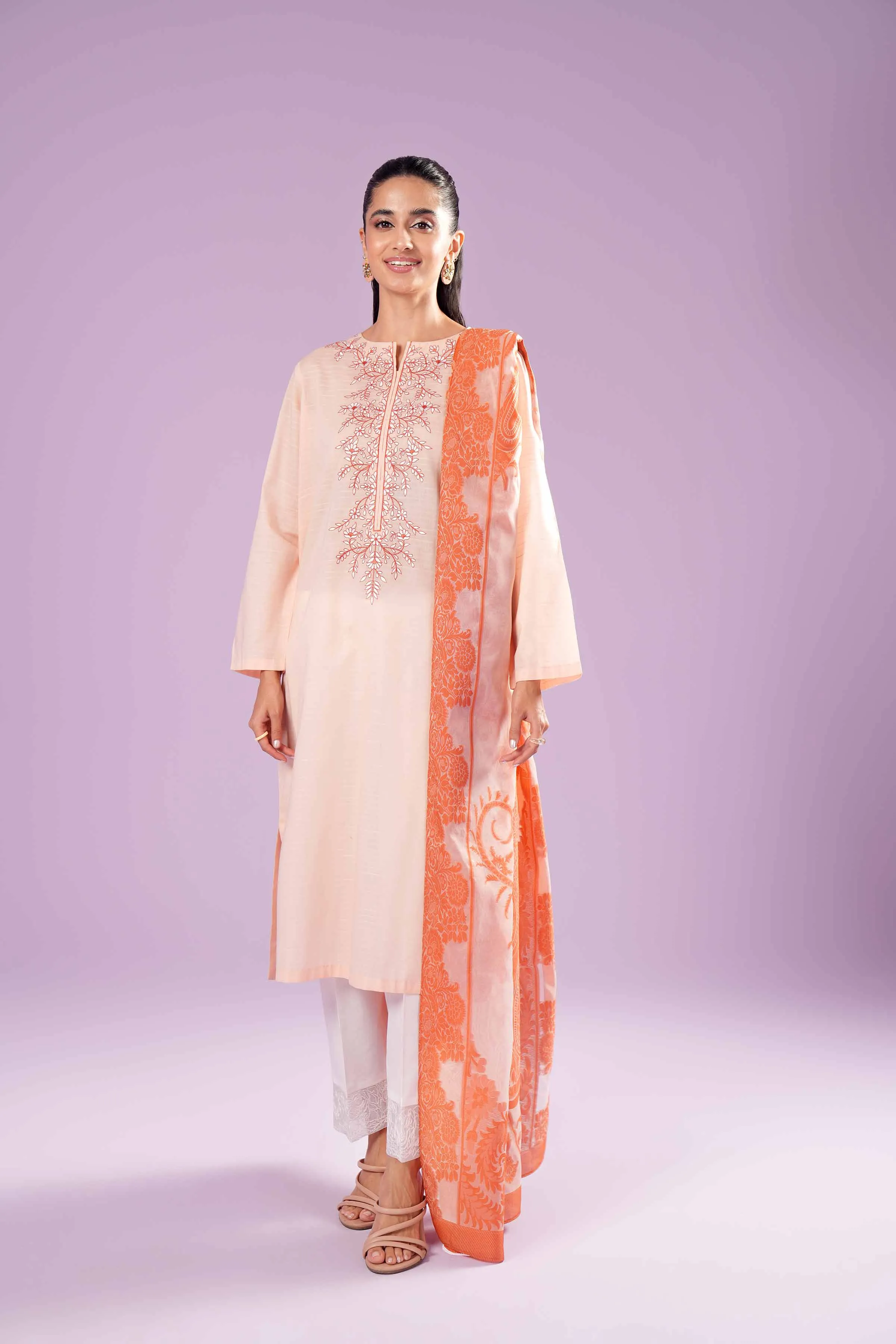 2 Piece - Embroidered Suit - PE24-112