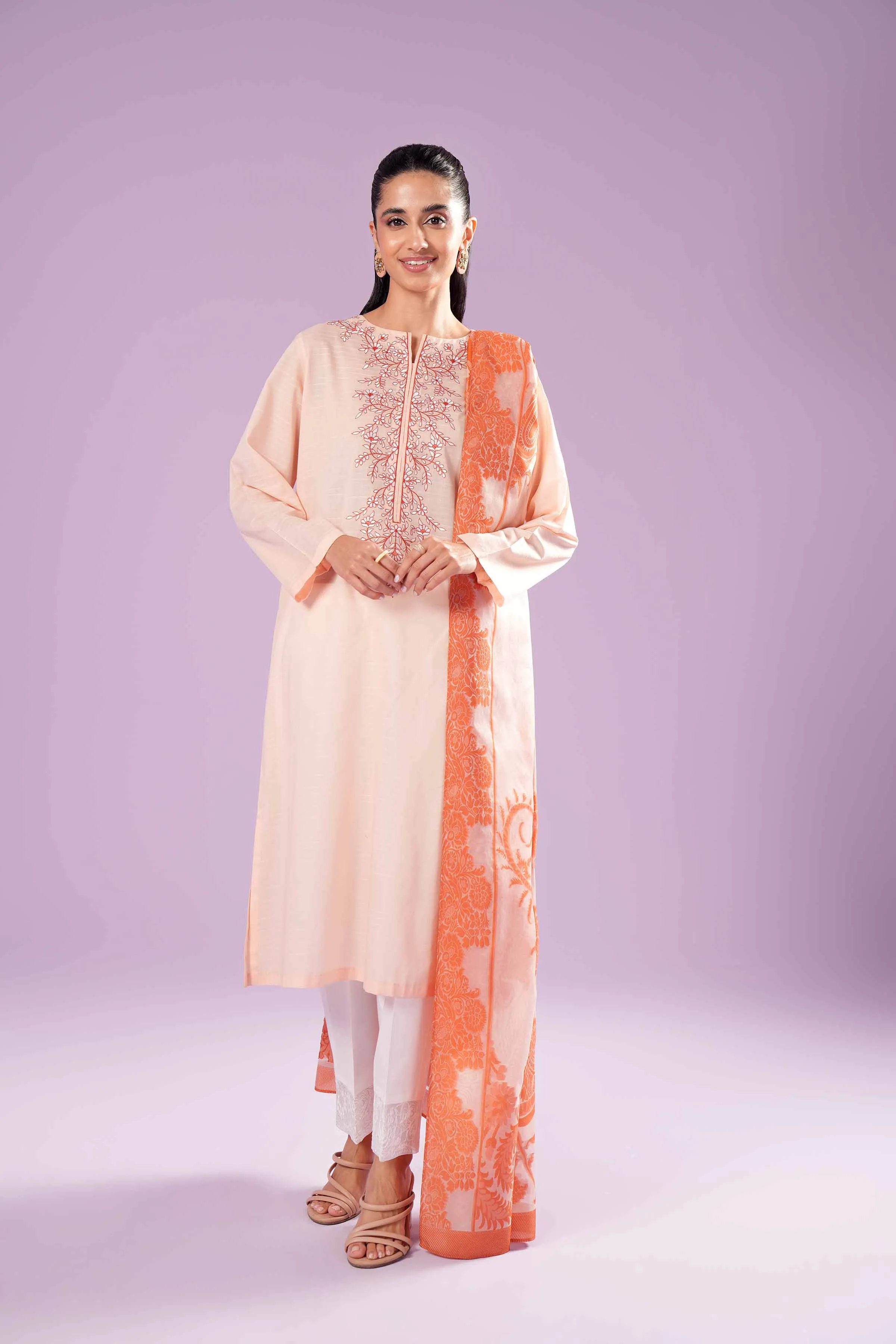 2 Piece - Embroidered Suit - PE24-112