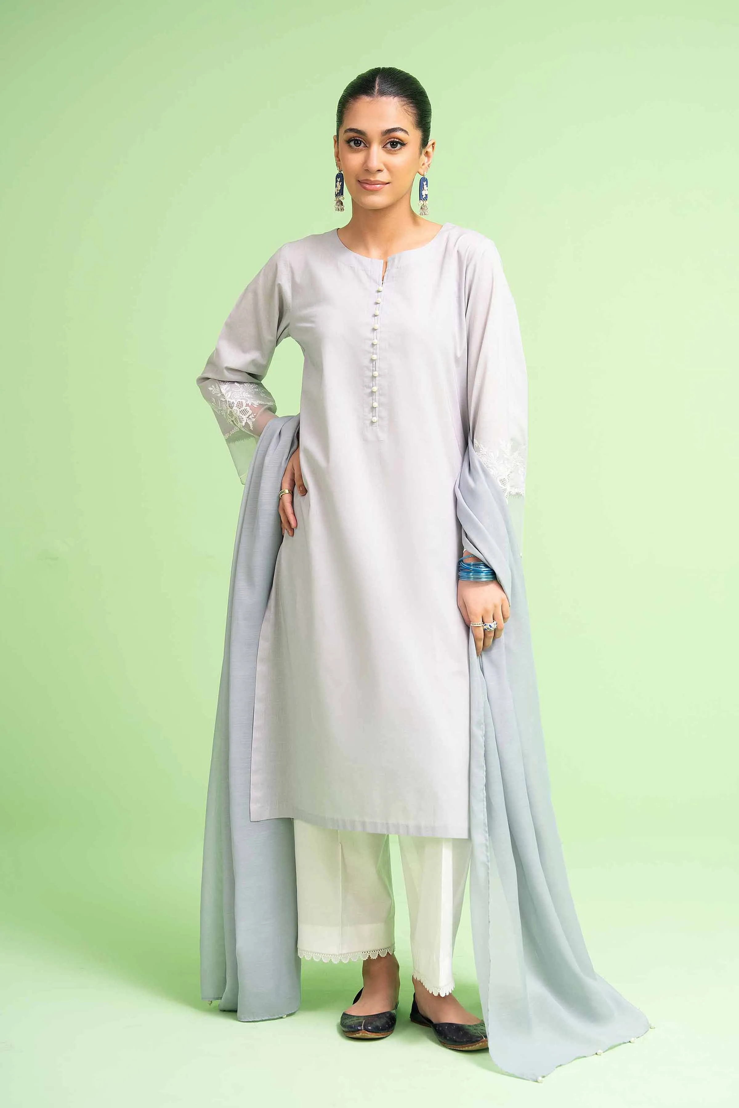 2 Piece - Embroidered Suit - PE24-134