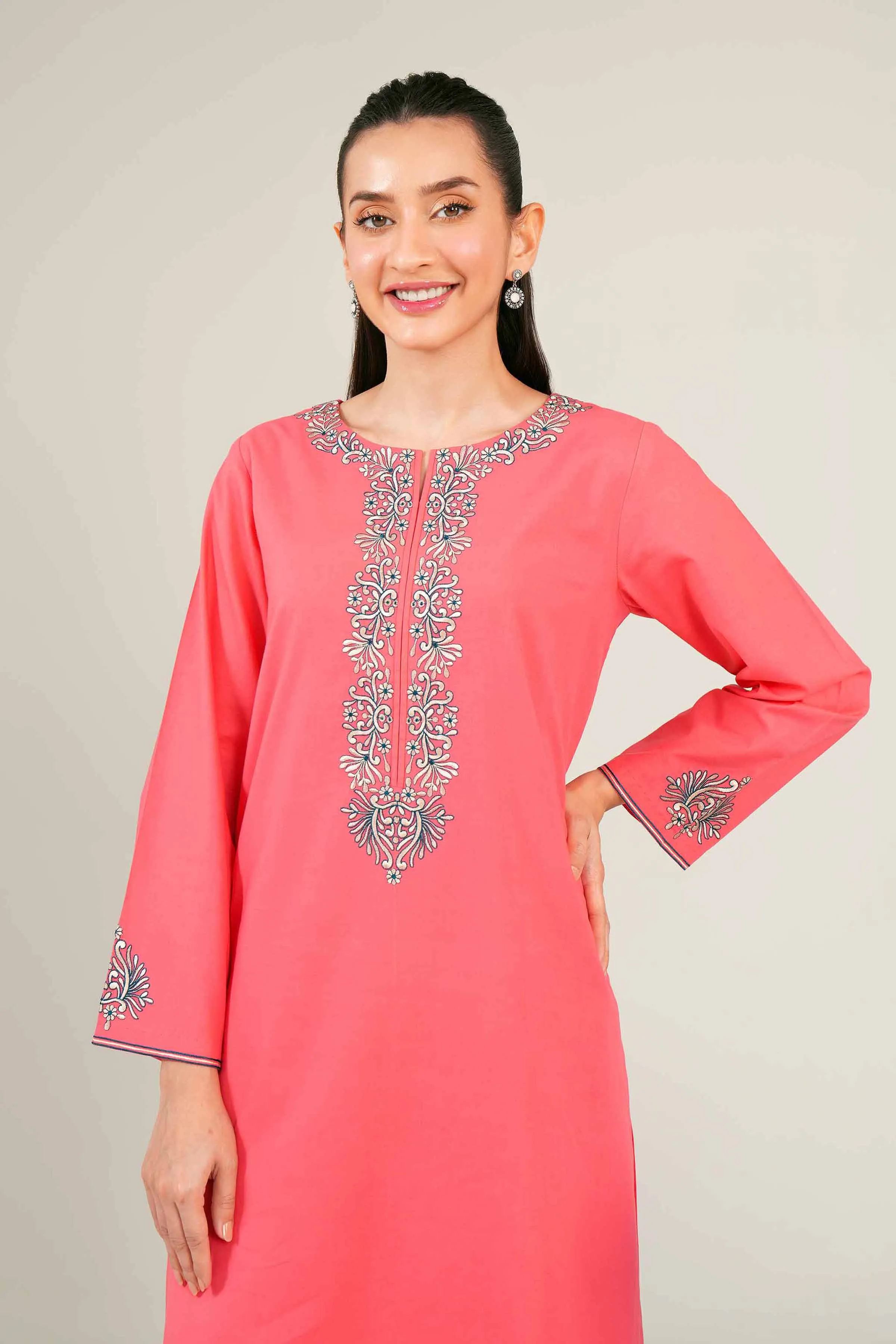 2 Piece - Embroidered Suit - PE24-89