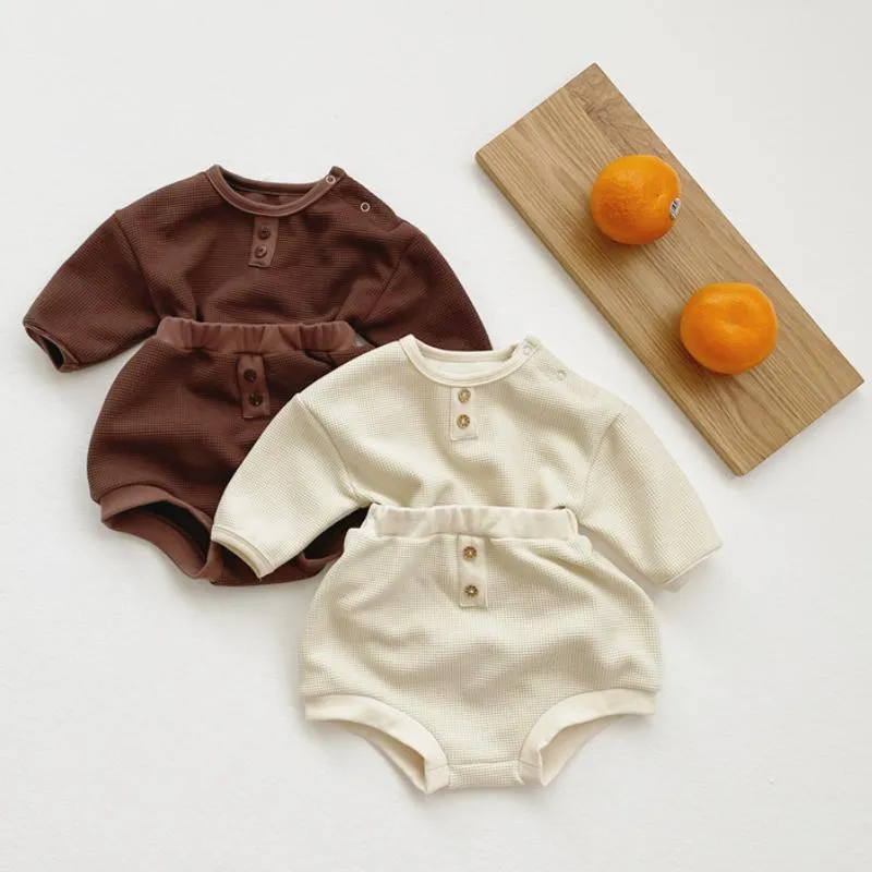 2-Piece Infant Soft Check Suit