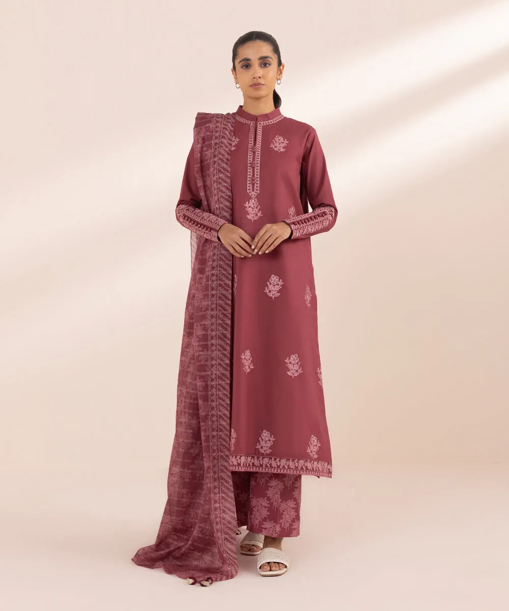 3 Piece - Embroidered Lawn Suit