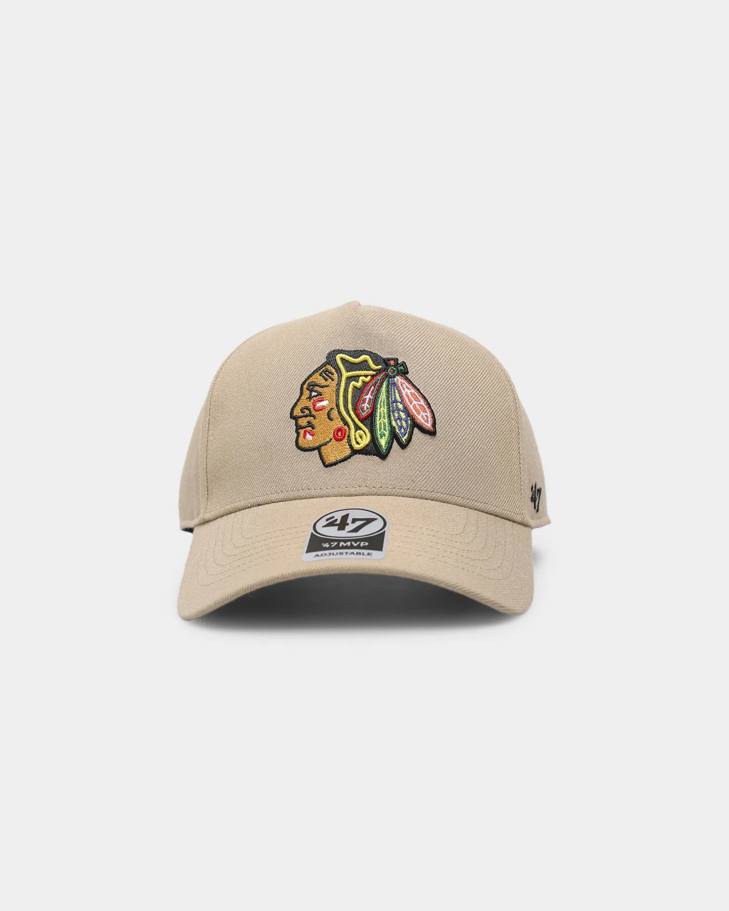 47 Brand Chicago Blackhawks 'Khaki Team' MVP DT Snapback Khaki