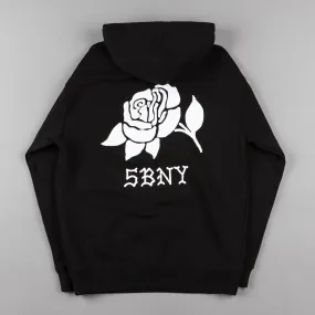 5Boro Rose Hooded Sweatshirt - Black