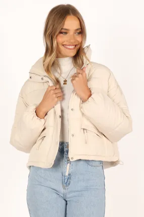 Abigail Puffer Jacket - Cream