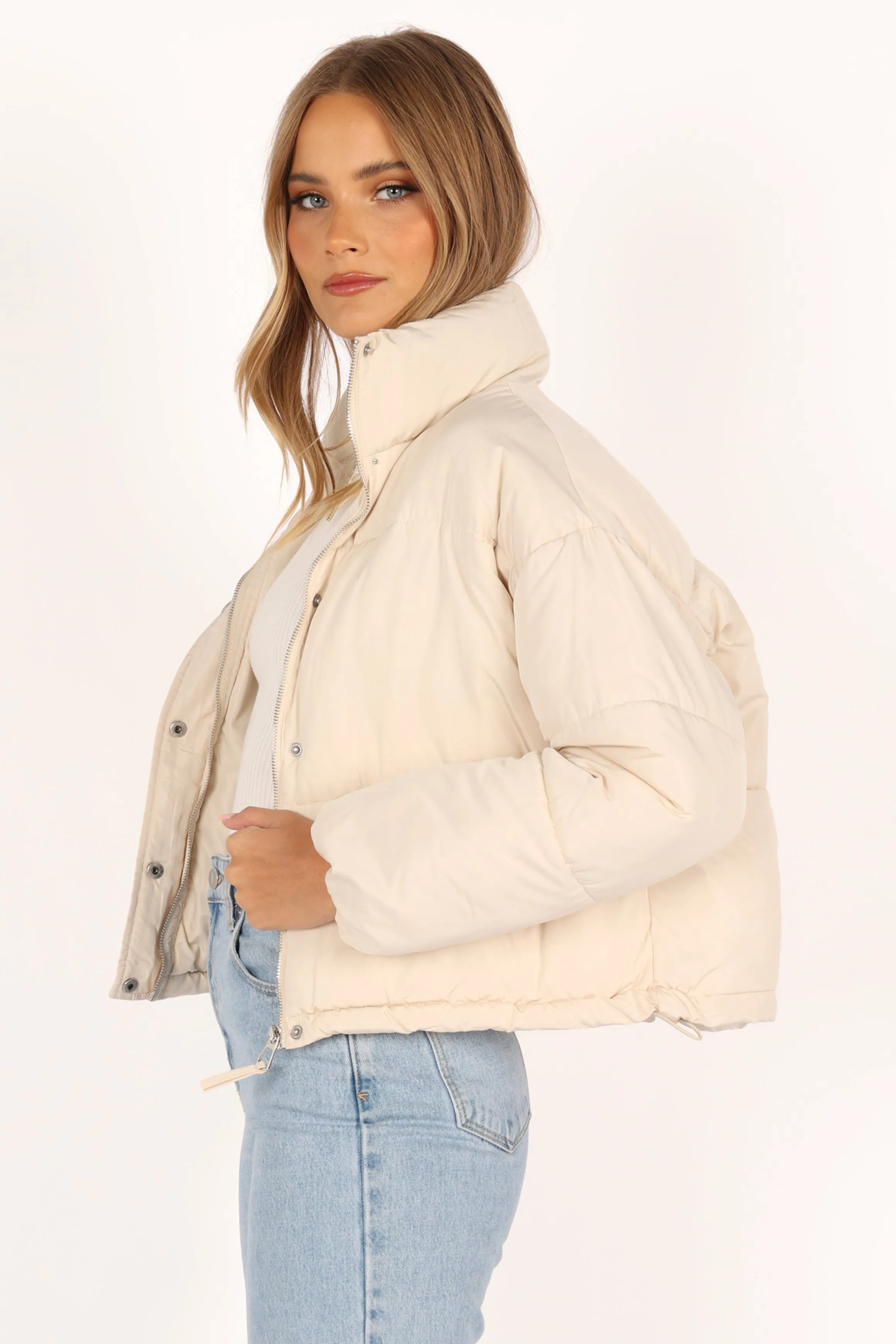 Abigail Puffer Jacket - Cream