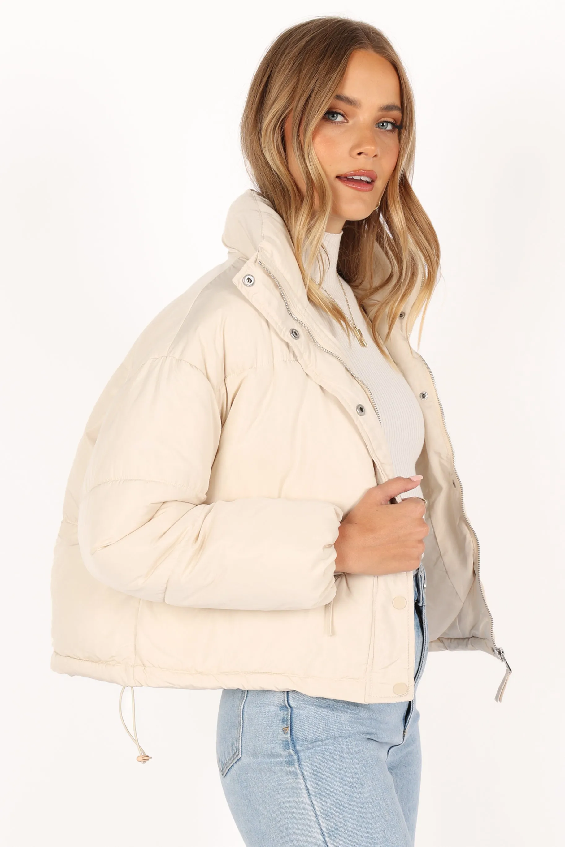 Abigail Puffer Jacket - Cream