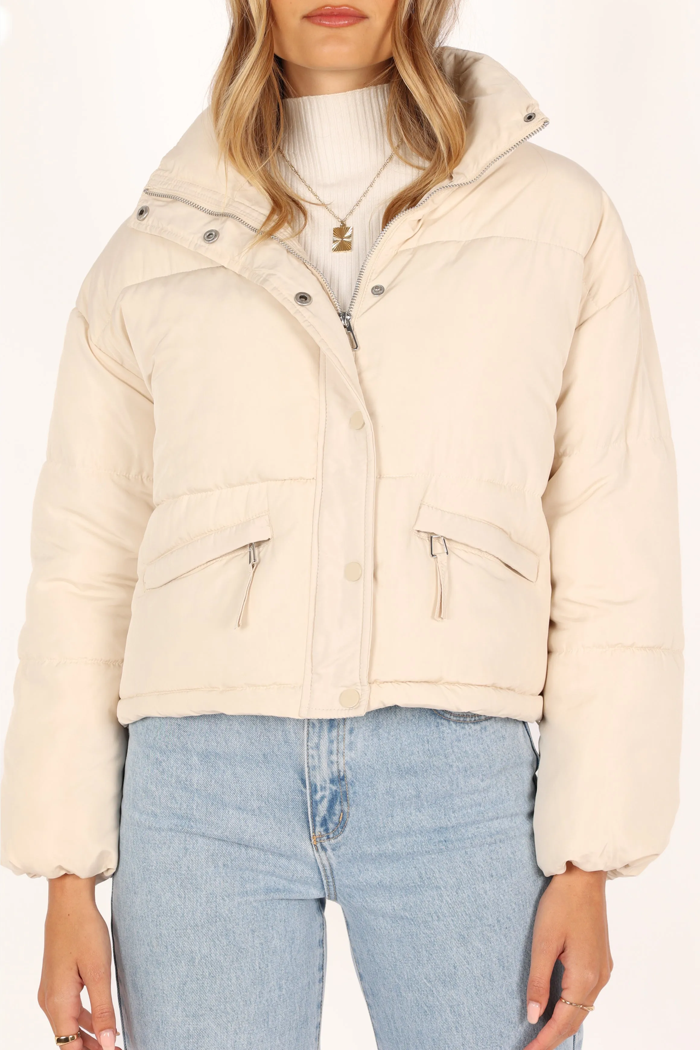 Abigail Puffer Jacket - Cream