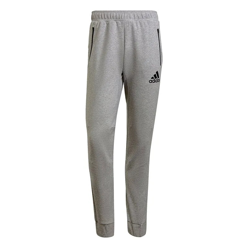 adidas D2M Motion Sweat Pants - Mens - Medium Grey Heather/Black