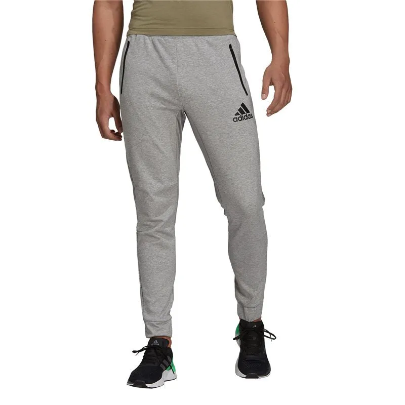 adidas D2M Motion Sweat Pants - Mens - Medium Grey Heather/Black