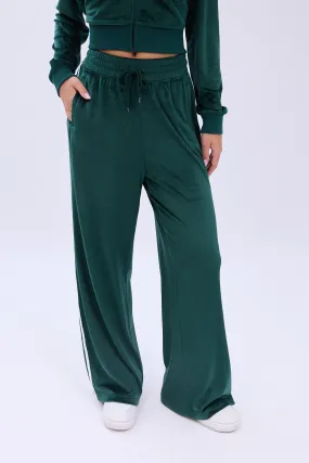 AERO Velour Wide Leg Sweatpants