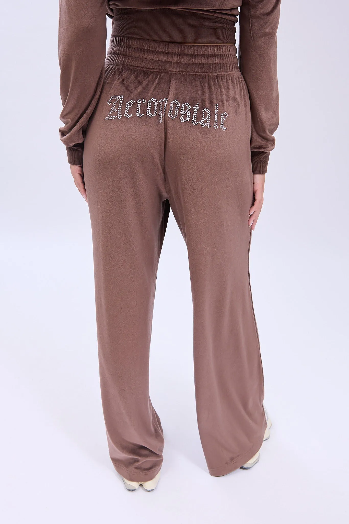 AERO Velour Wide Leg Sweatpants