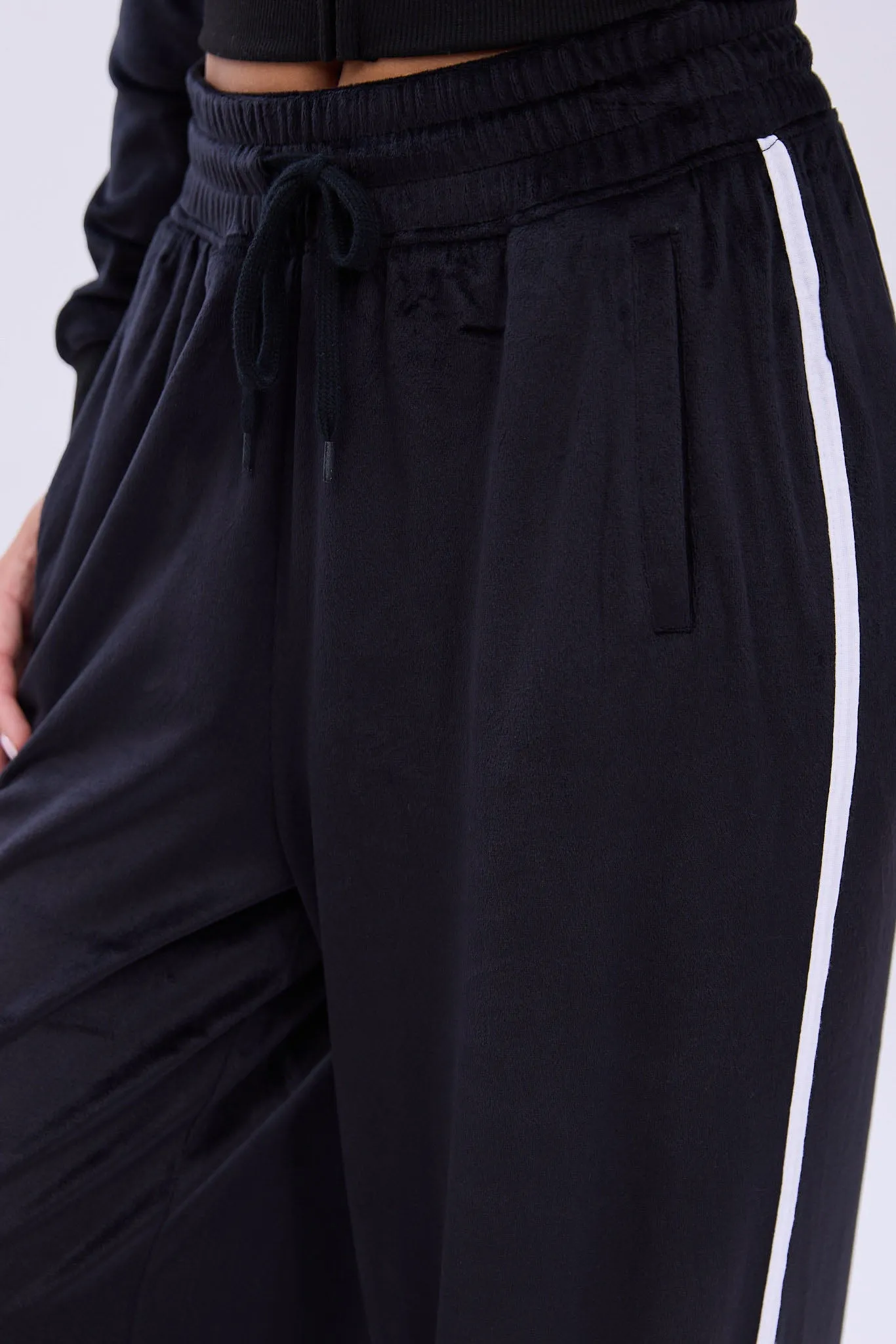 AERO Velour Wide Leg Sweatpants