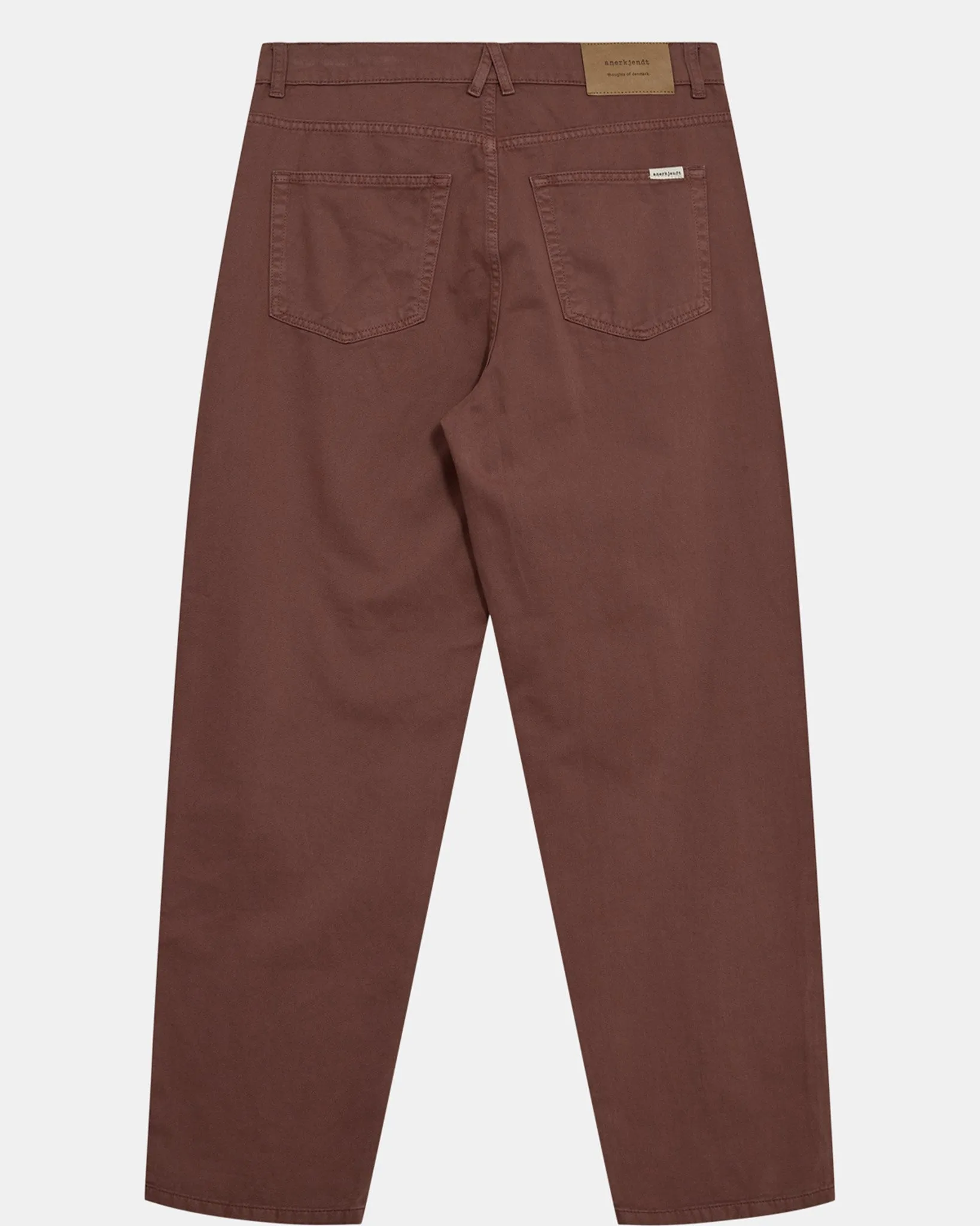 AKJANIC GARMENT DYED PANTS - Cognac