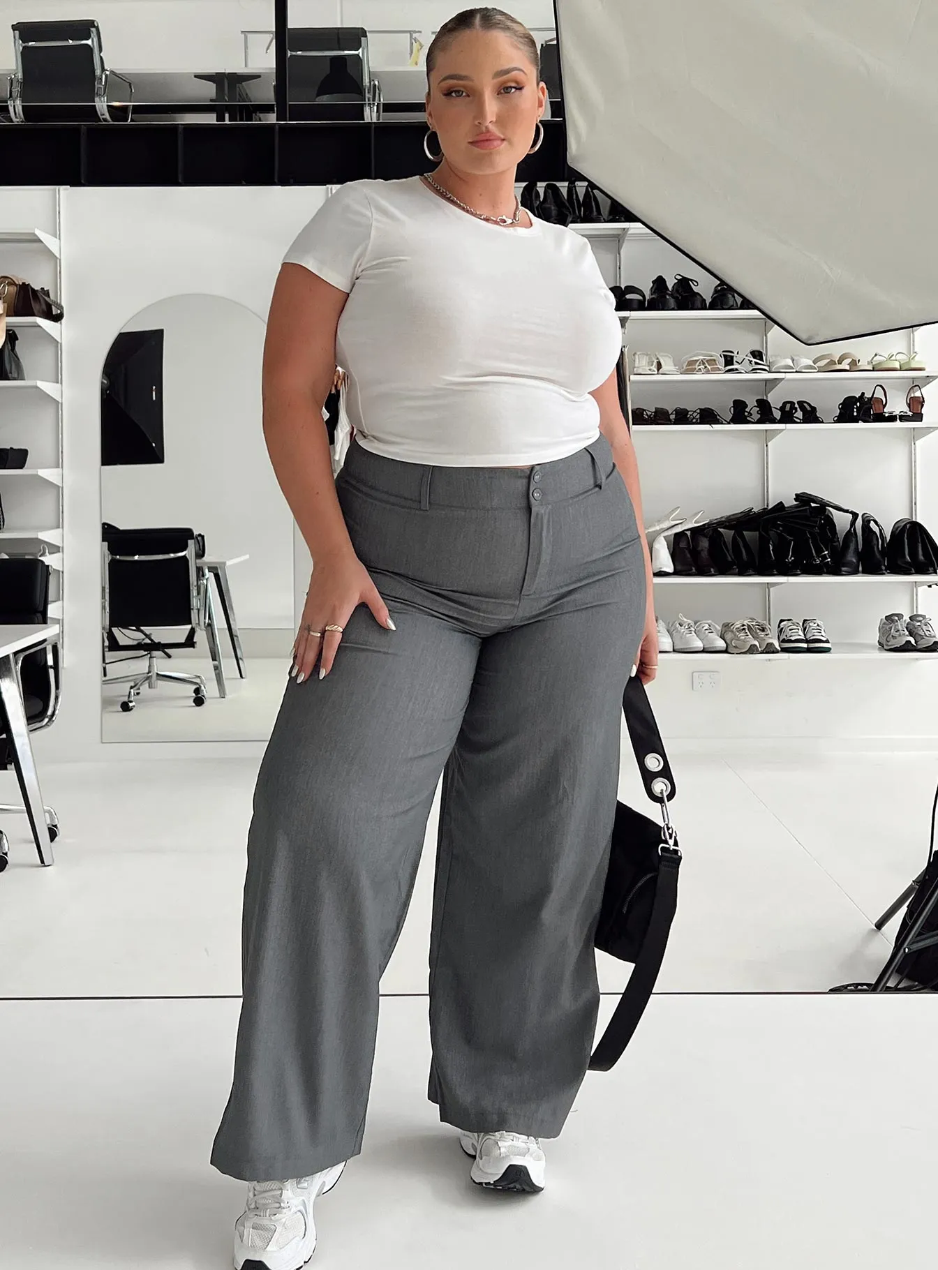 Alaina Pants Grey Curve