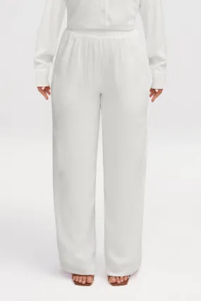 Alina Wide Leg Pants - White