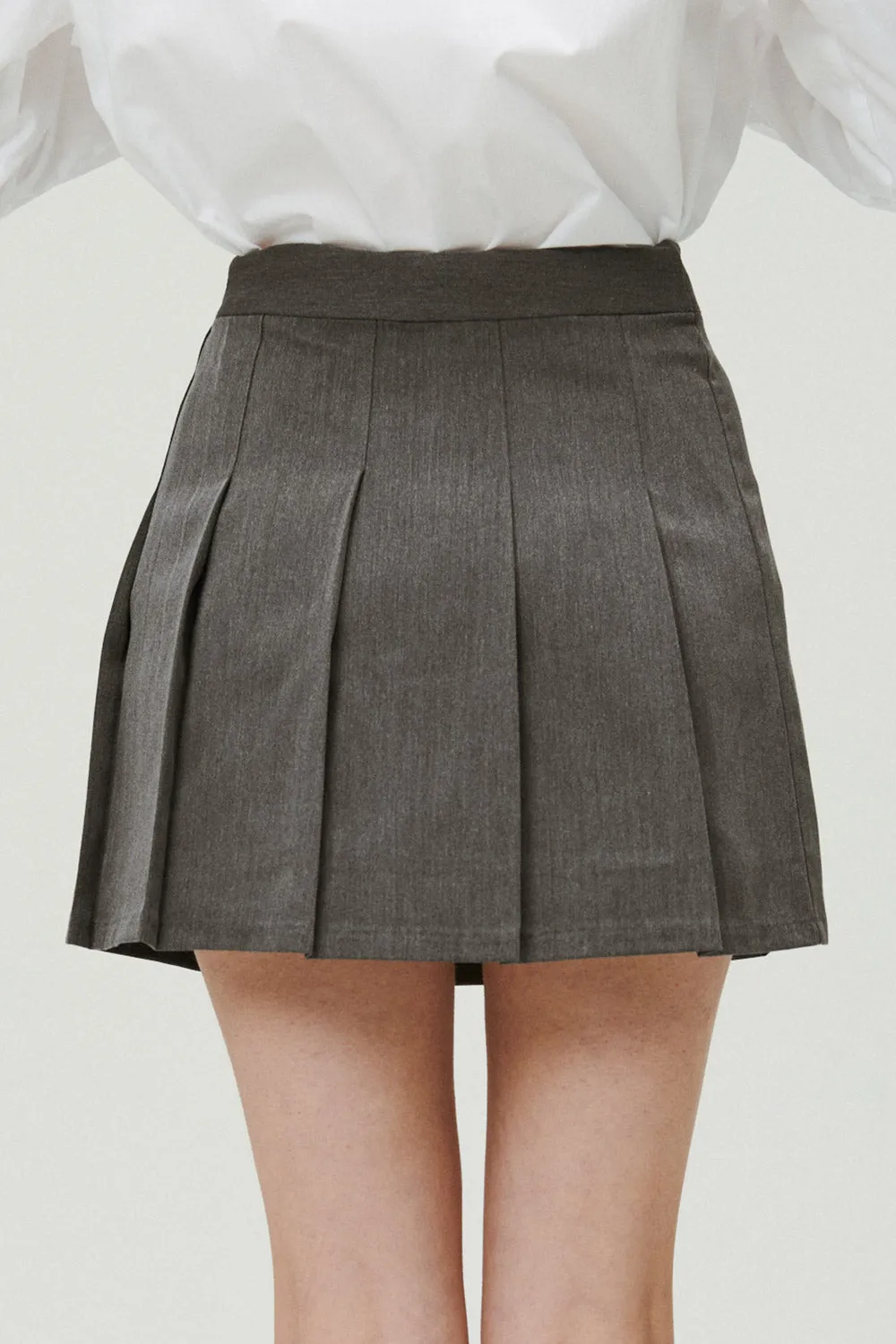 Allie Belted Pleated Skirt