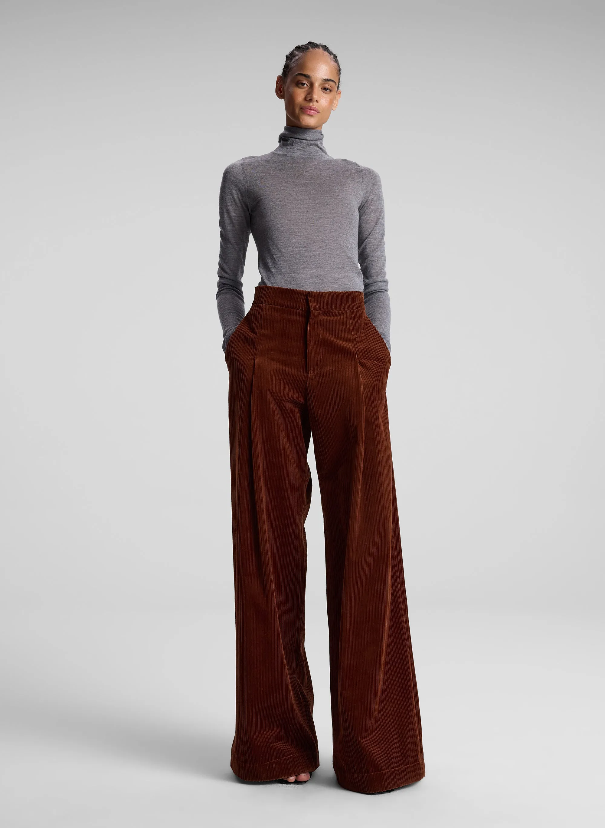 Andrew Wide Leg Corduroy Pant