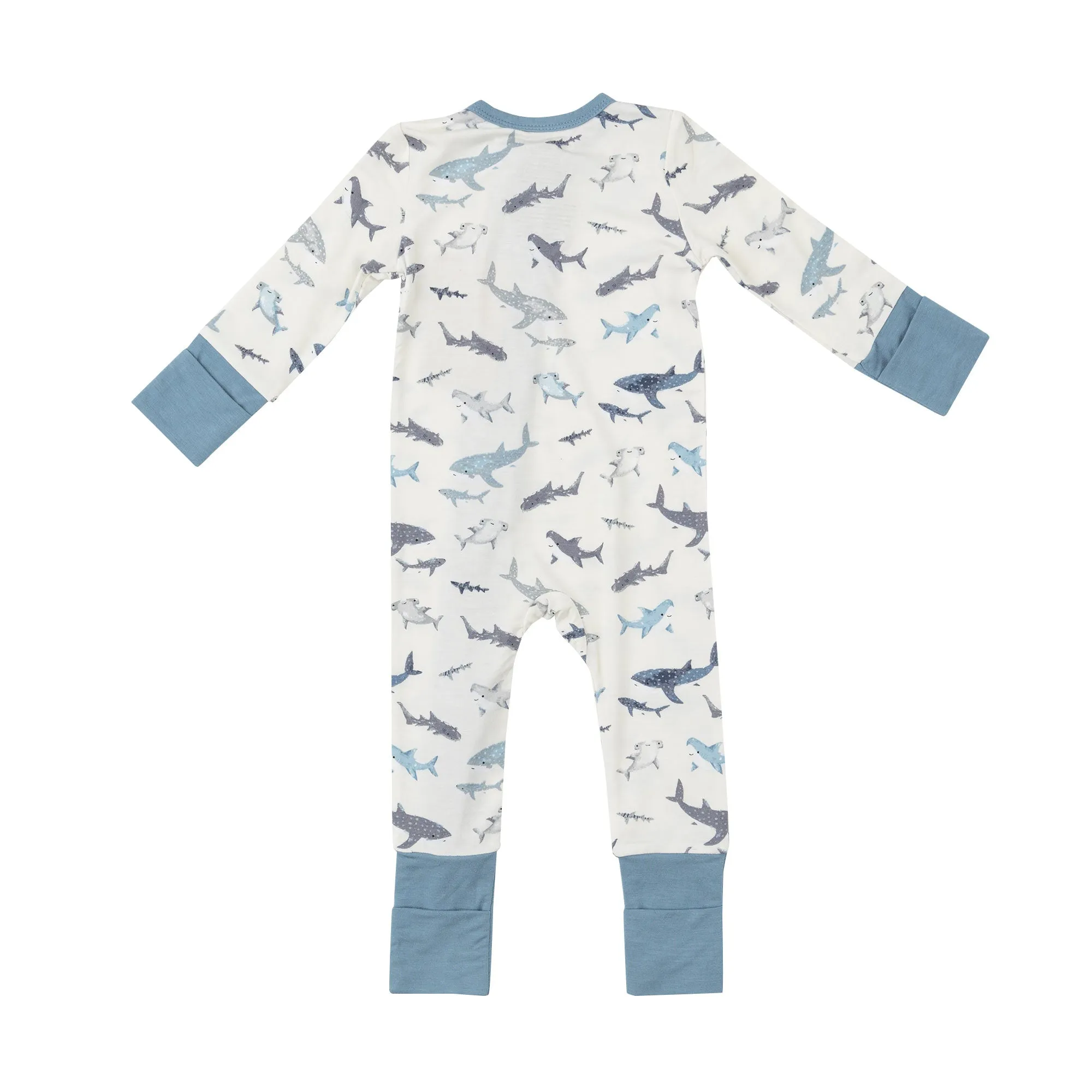 Angel Dear 2 Way Zipper Romper - Sharks