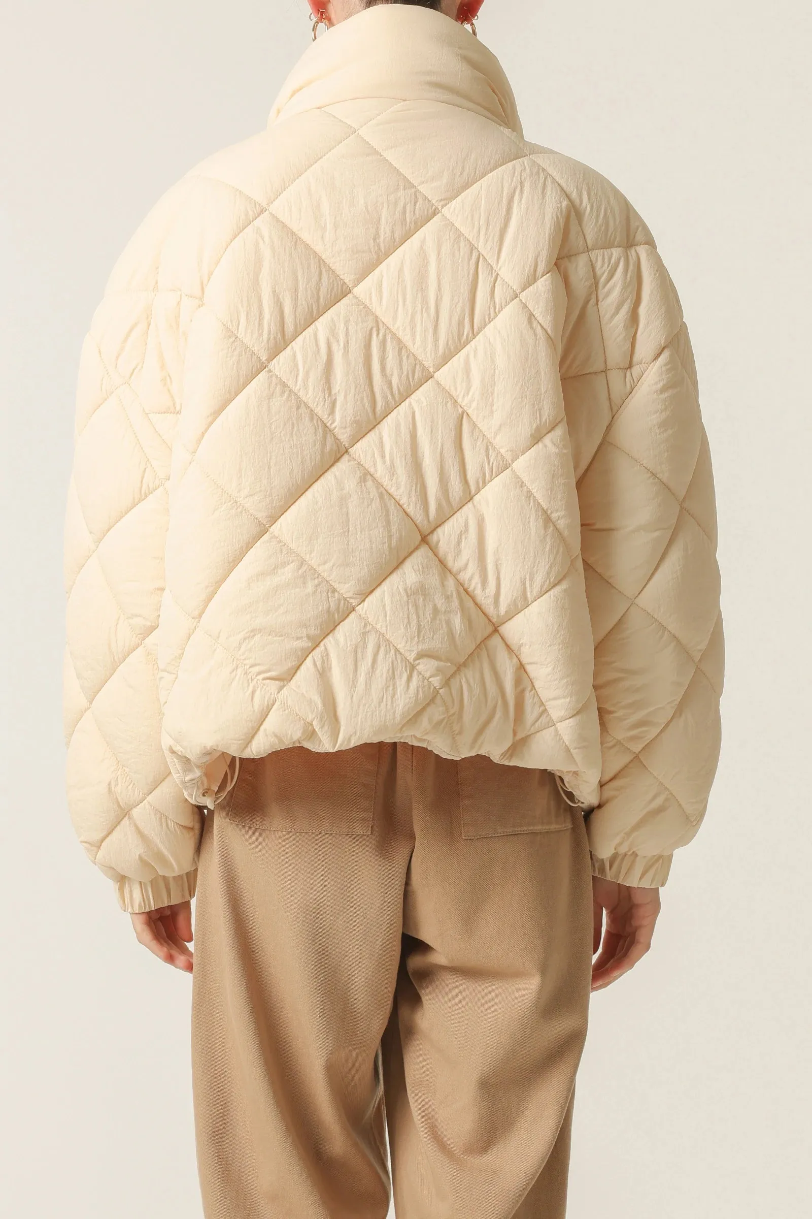 Asha Puffer Jacket- Wheat