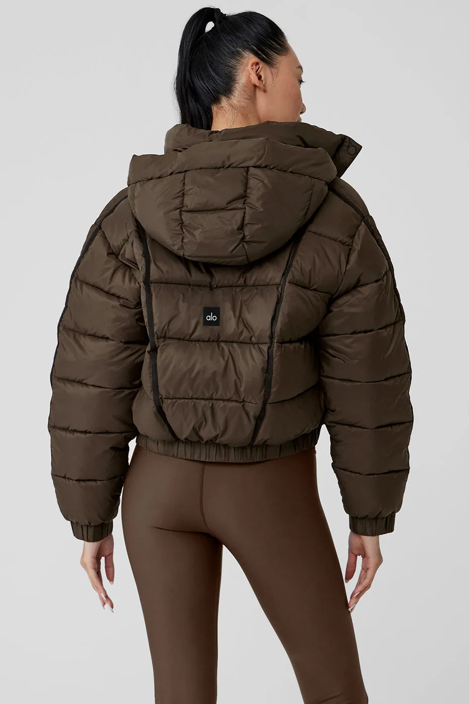 Aspen Love Puffer Jacket - Espresso