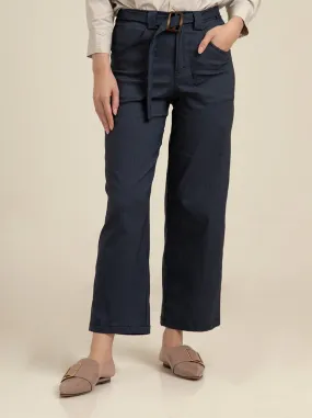 BELVIE PANTS PLAIN MIDNIGHT