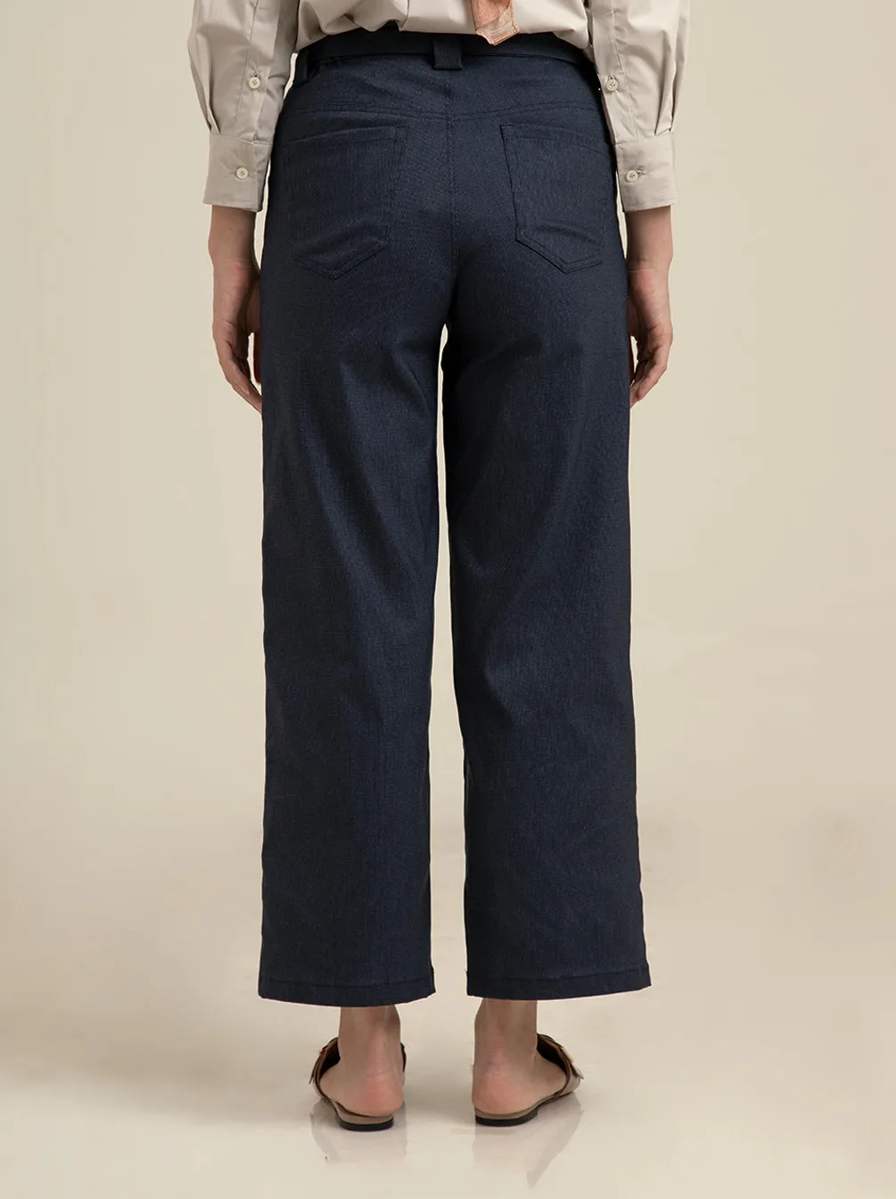 BELVIE PANTS PLAIN MIDNIGHT