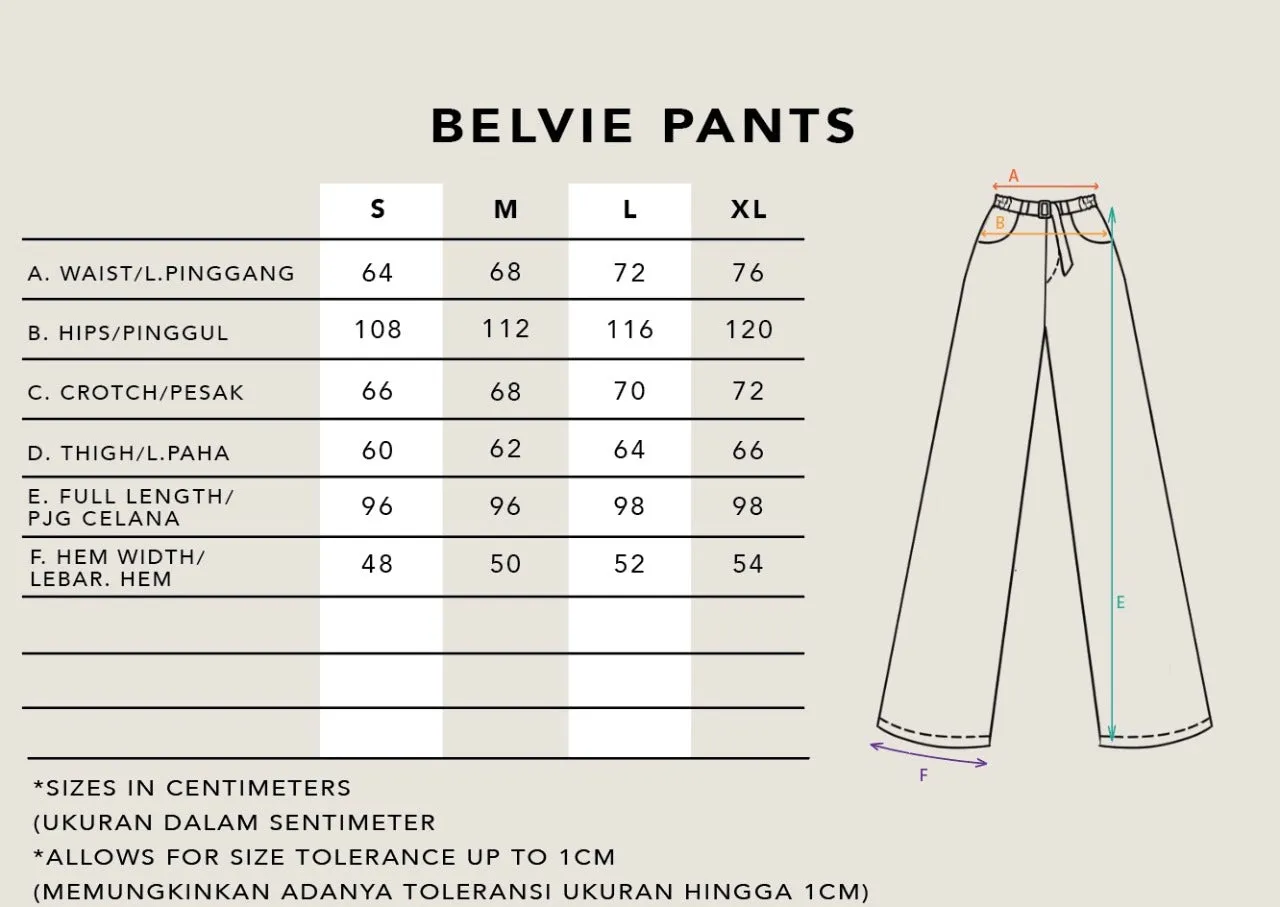 BELVIE PANTS PLAIN MIDNIGHT