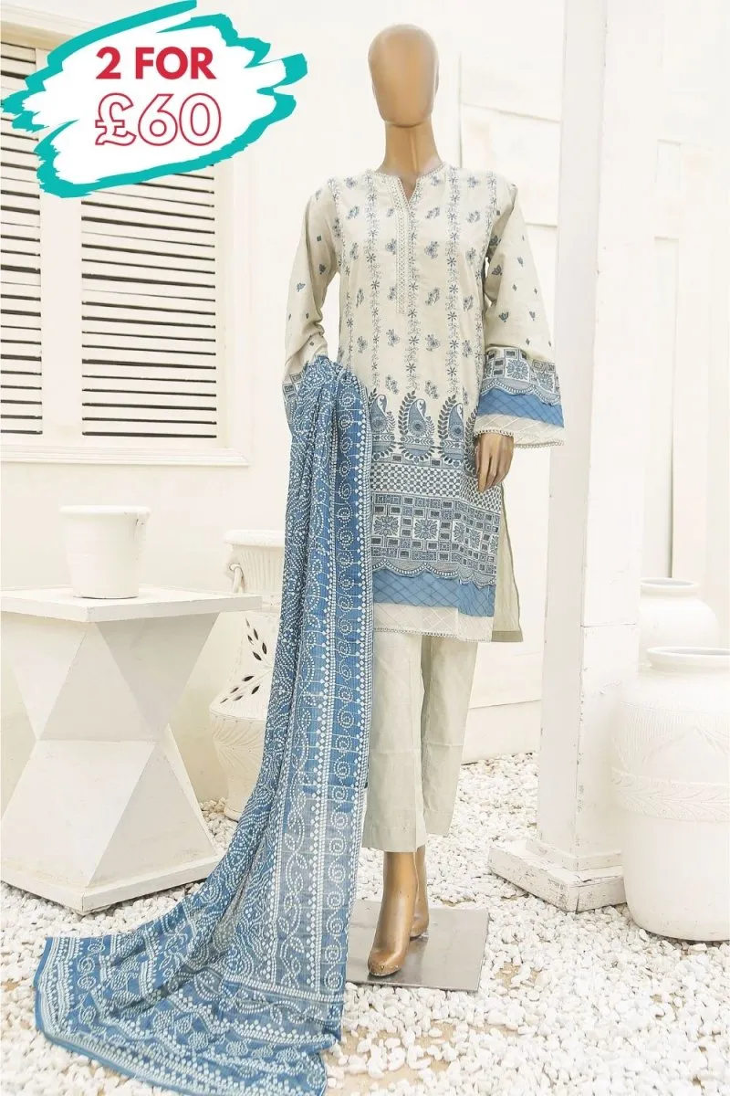 Bin Saeed Chikankari Lawn Suit BIN109