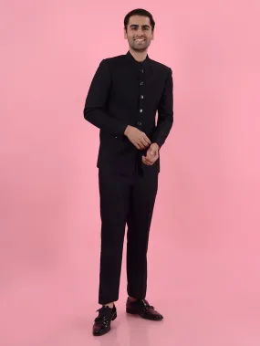 Black Jodhpuri Suit | JadeBlue