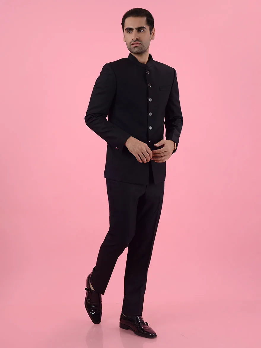 Black Jodhpuri Suit | JadeBlue