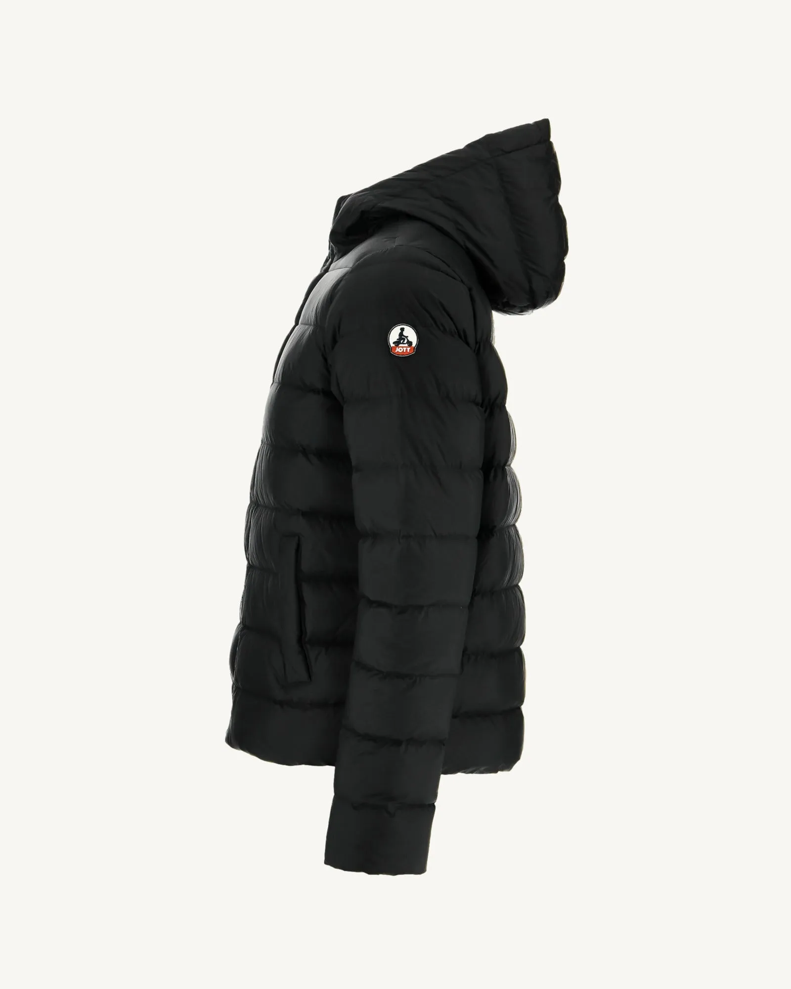 Black Jorge hooded puffer jacket