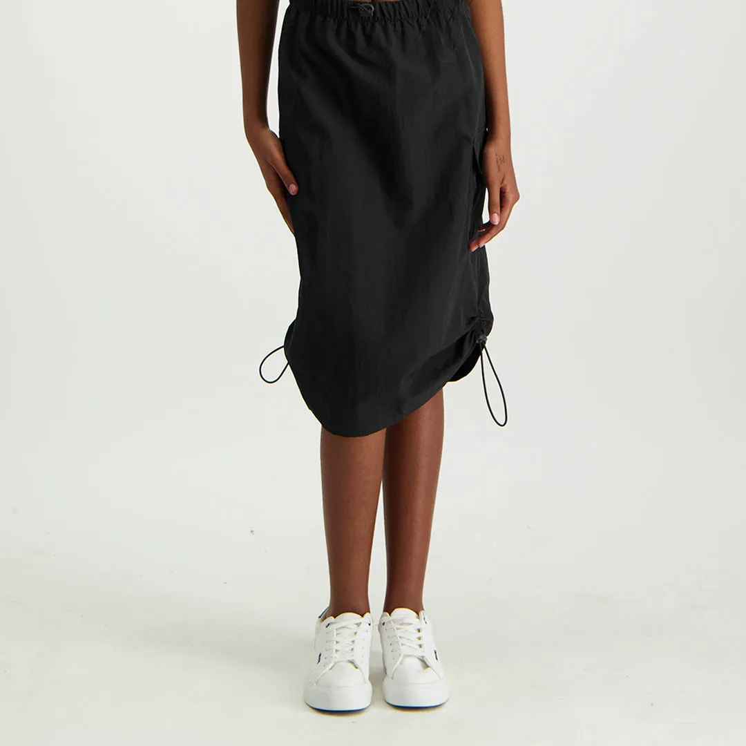 Black Parachutte Skirt