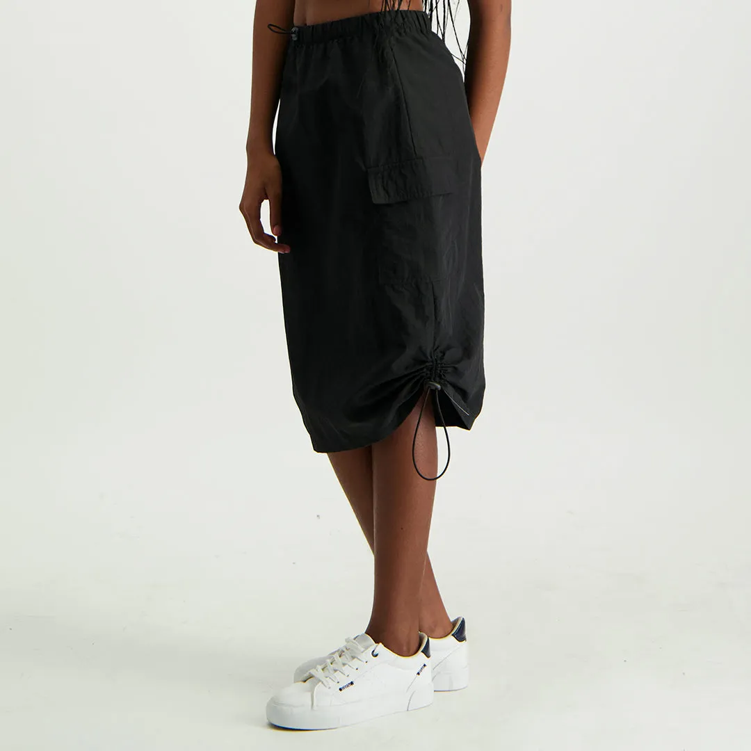 Black Parachutte Skirt