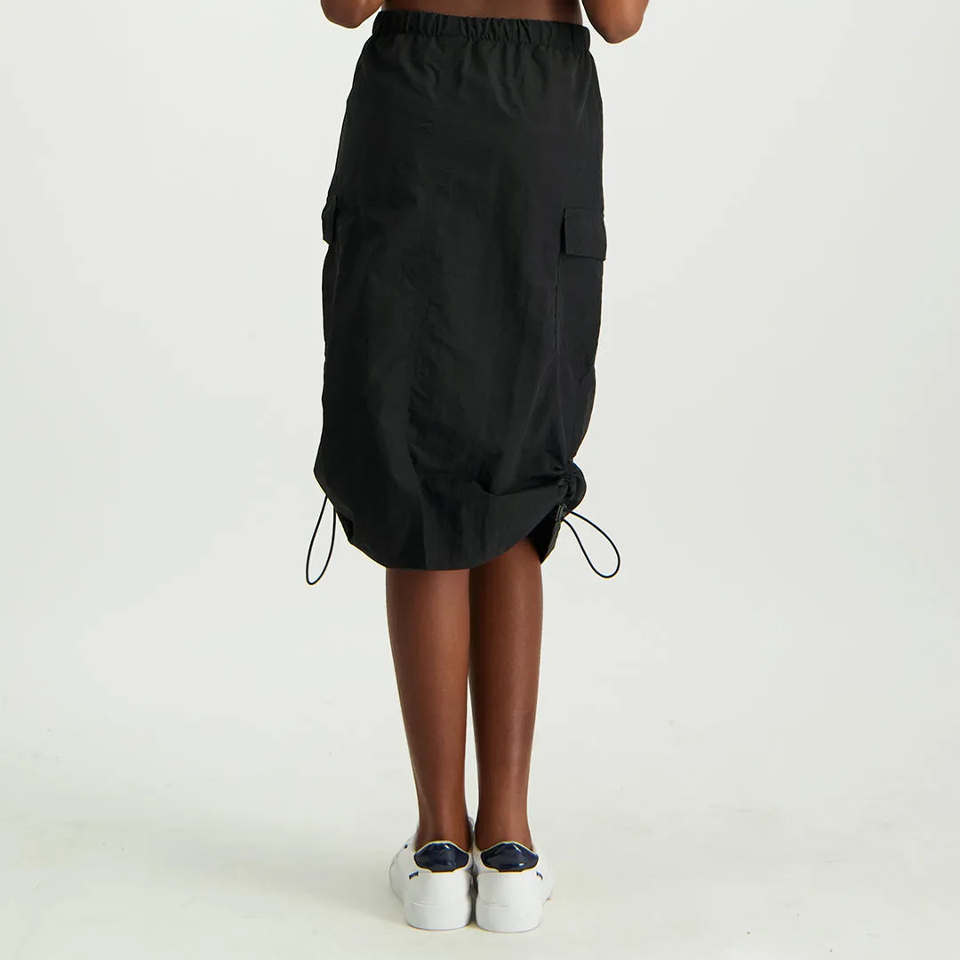 Black Parachutte Skirt