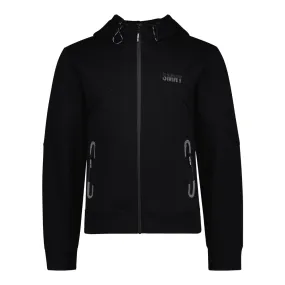 BLACK SCUBA ZIP THRU HOODED SWEAT