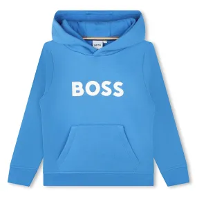 Blue Logo Hooded Sweatshirt