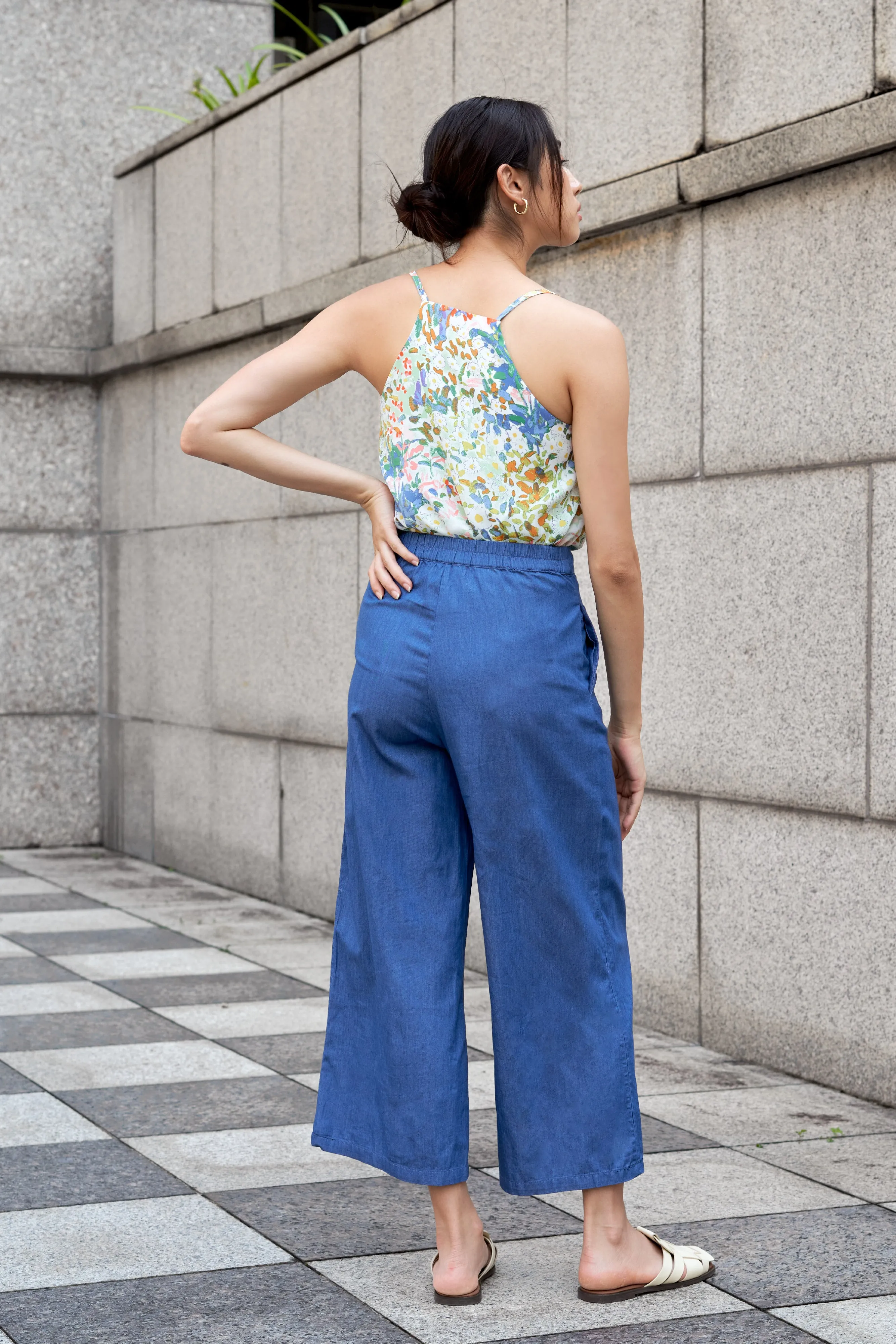 Bonnie Wide-Leg Denim Pants