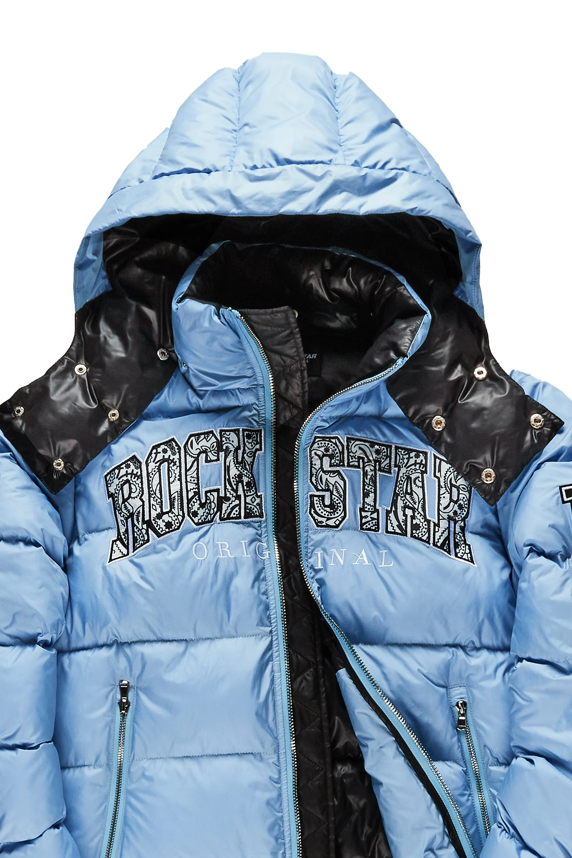 Boys Bronx Baby Blue Heavy Puffer Jacket